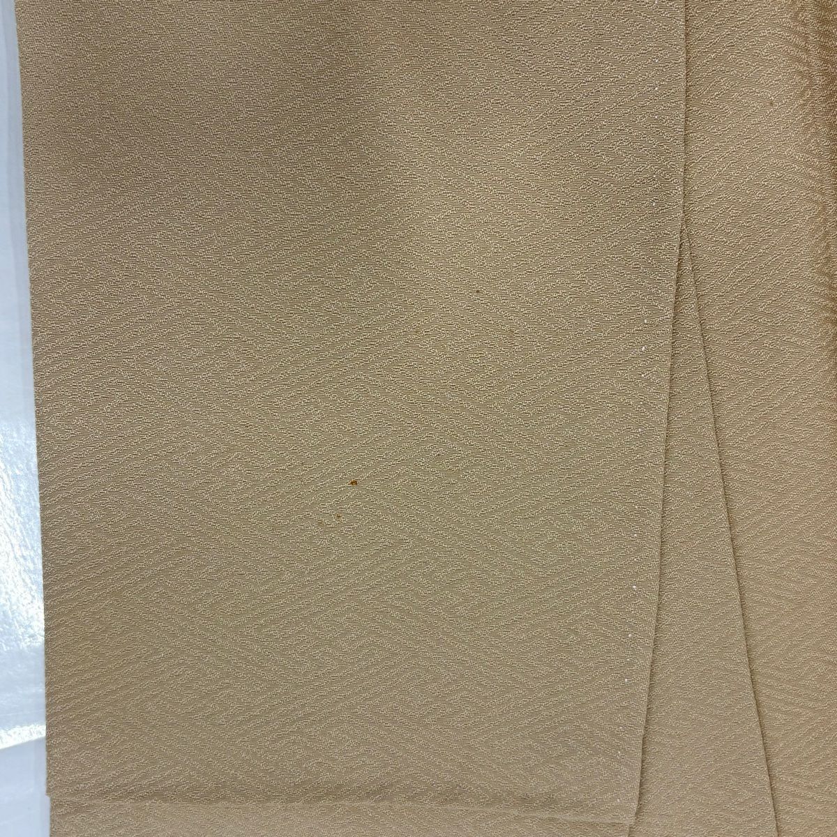留袖禮服禮服 身長161cm 袖長62cm S 雙層 人物 松樹梅花 刺繡 漸層 米色 純蠶絲 優品級 一個紋