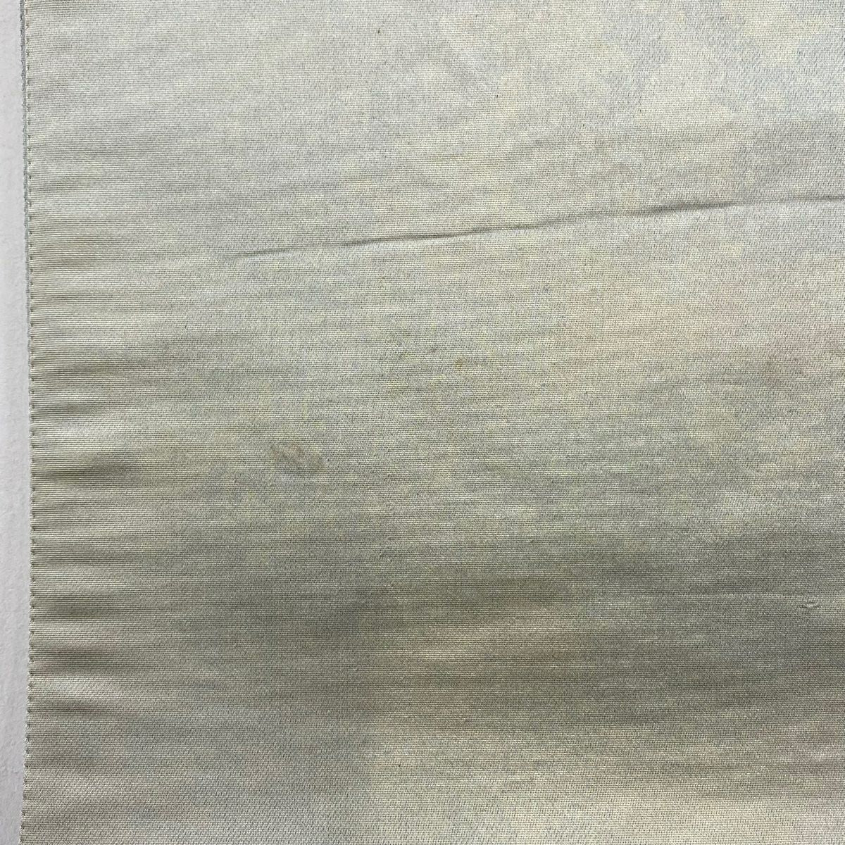 袋帶 秀品級 御所車 花鳥 金銀彩 螺鈿 灰綠 大鼓圖案 純蠶絲
