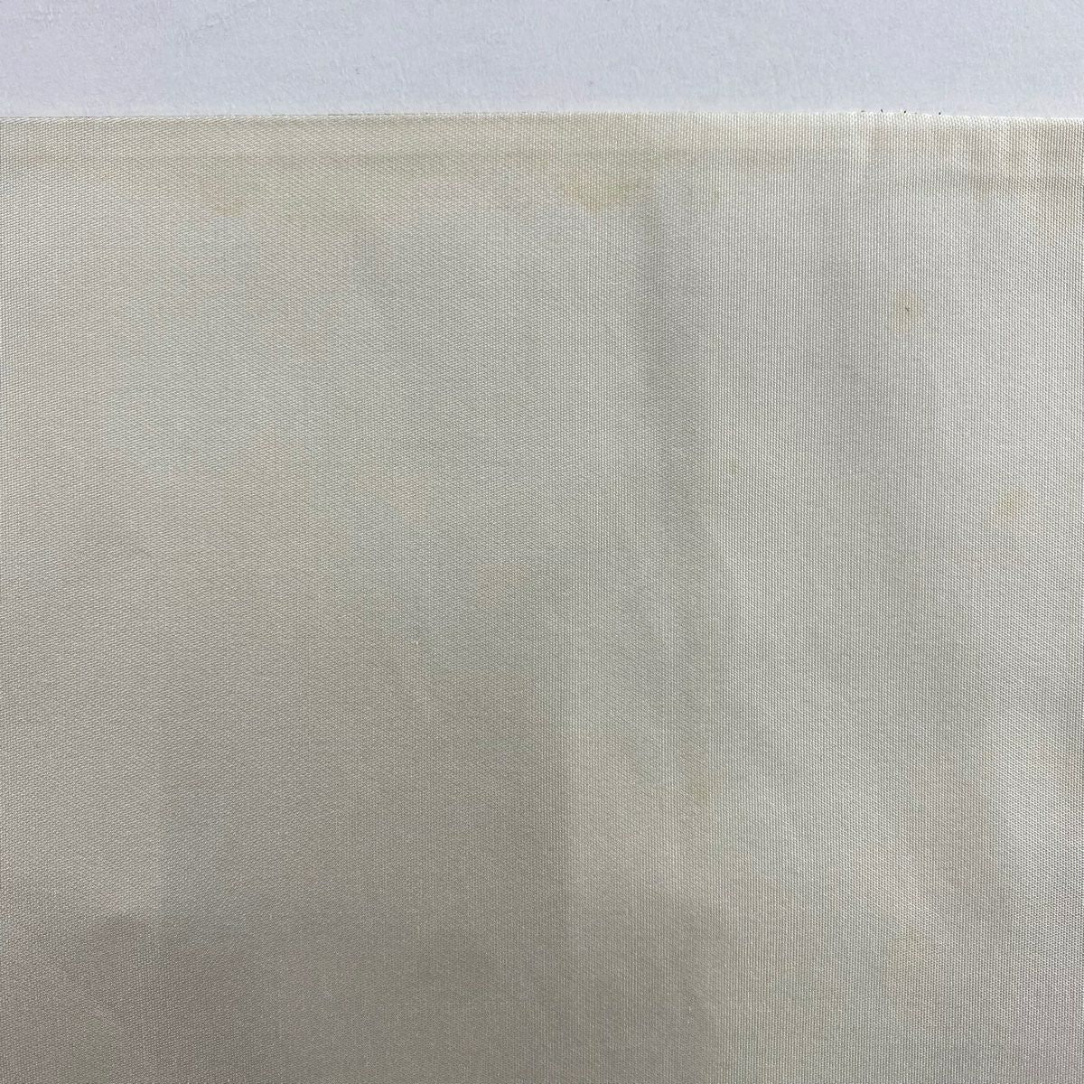 袋帶 秀品級 附有落款 風景 家屋 金金箔 淺綠色 大鼓圖案 純蠶絲