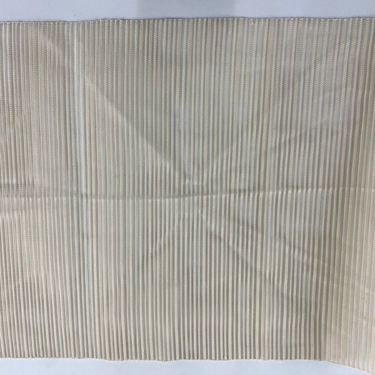 名古屋帶 優品級 夏帶 絽 八寸名古屋帶 松樹葉仕立 草花紋紋 霞 金金箔 米色 純蠶絲
