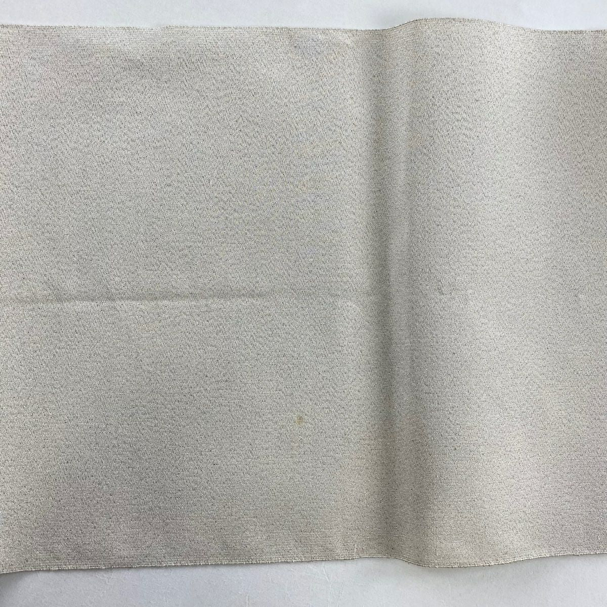名古屋帶 秀品級 松樹葉仕立 八寸名古屋帶 御所車 松樹竹子梅花 金銀彩 銀通 灰白 純蠶絲