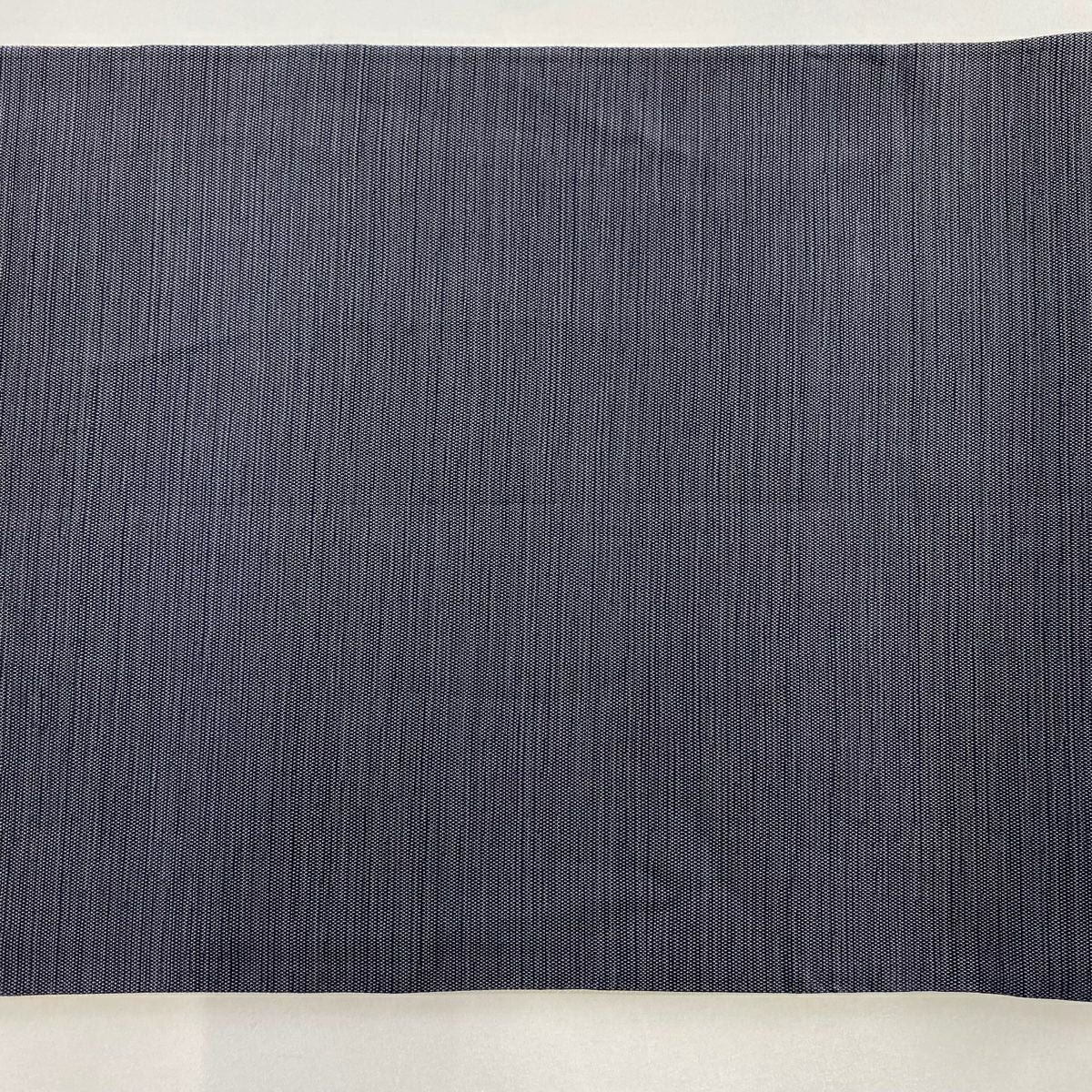 【美品】 袋帶 秀品級 縞 幾何學圖案 青灰 純蠶絲