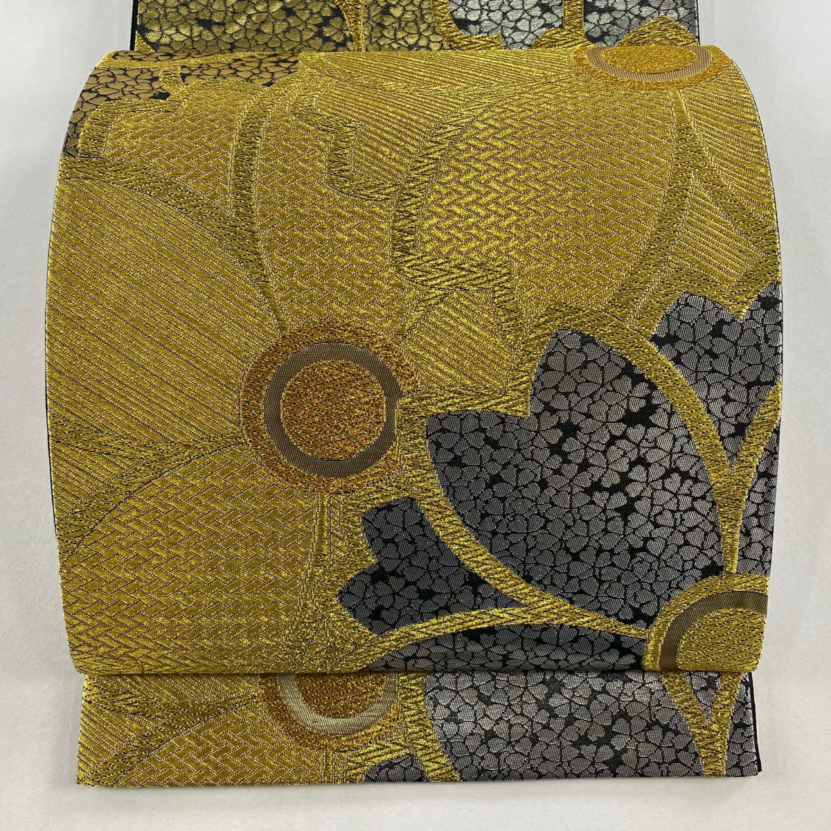 袋帶 秀品級 樱花 金絲 金金箔 金 六通 純蠶絲