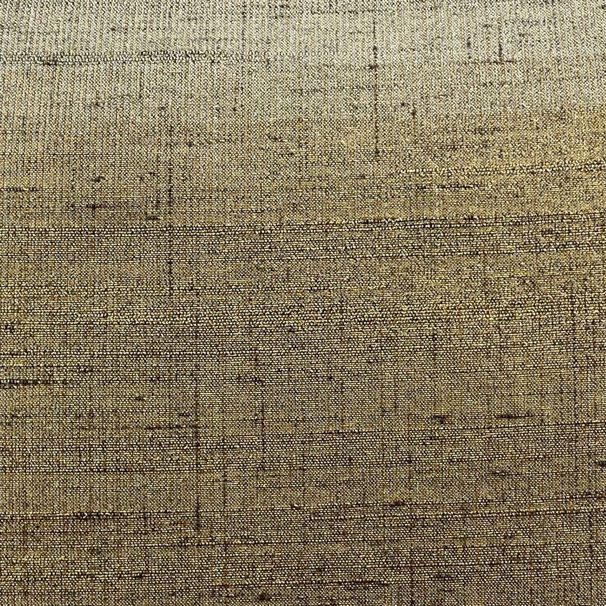 【美品】 袋帶 逸品級 桝屋高尾 有落款 段暈染 金銀線 金色 全通 純蠶絲