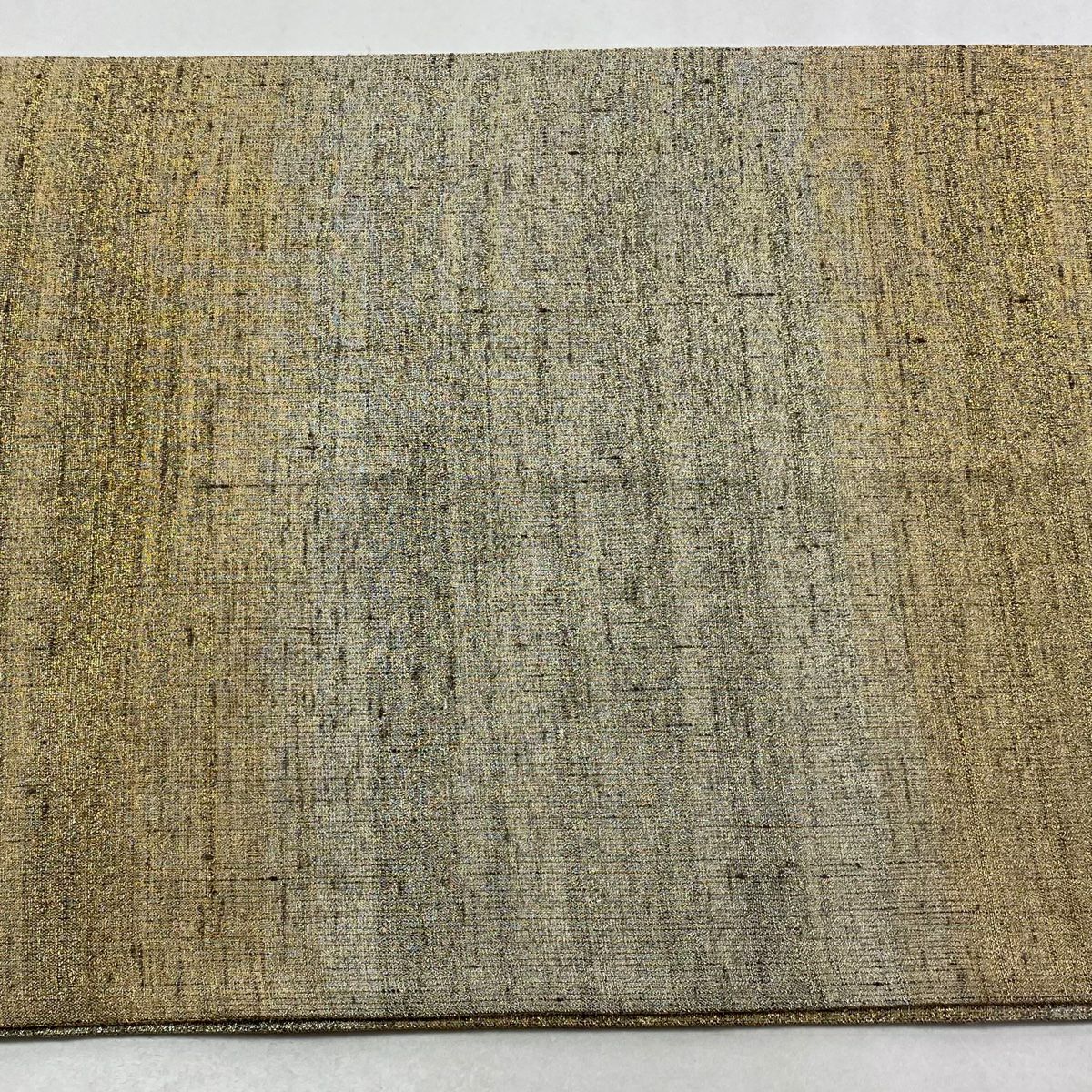 【美品】 袋帶 逸品級 桝屋高尾 有落款 段暈染 金銀線 金色 全通 純蠶絲