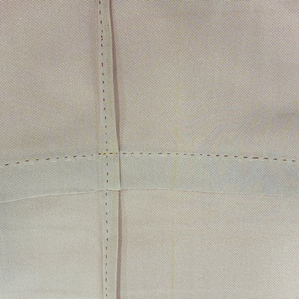 【美品】 江戶小紋 身長165cm 袖長63.5cm S 單層 行款 朱色 純蠶絲 秀品級 一つ紋