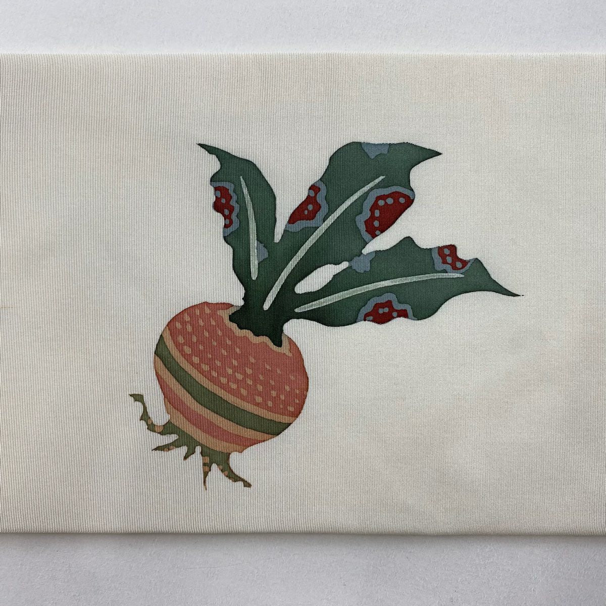 【美品】名古屋帶 秀品級 生物 奶油色 純蠶絲