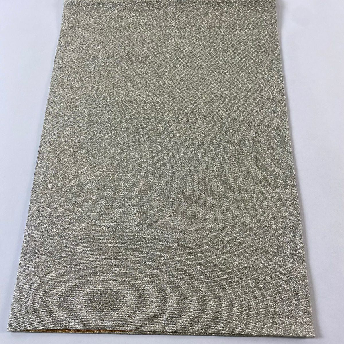 【美品】 袋帶 秀品級 霞 金金箔 米色 六通 純蠶絲