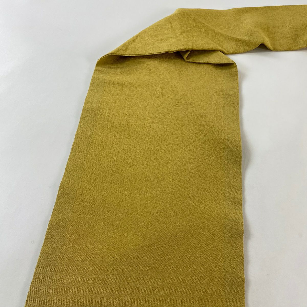 【美品】 名古屋帶 秀品級 草花紋紋 漸層 黃土 純蠶絲