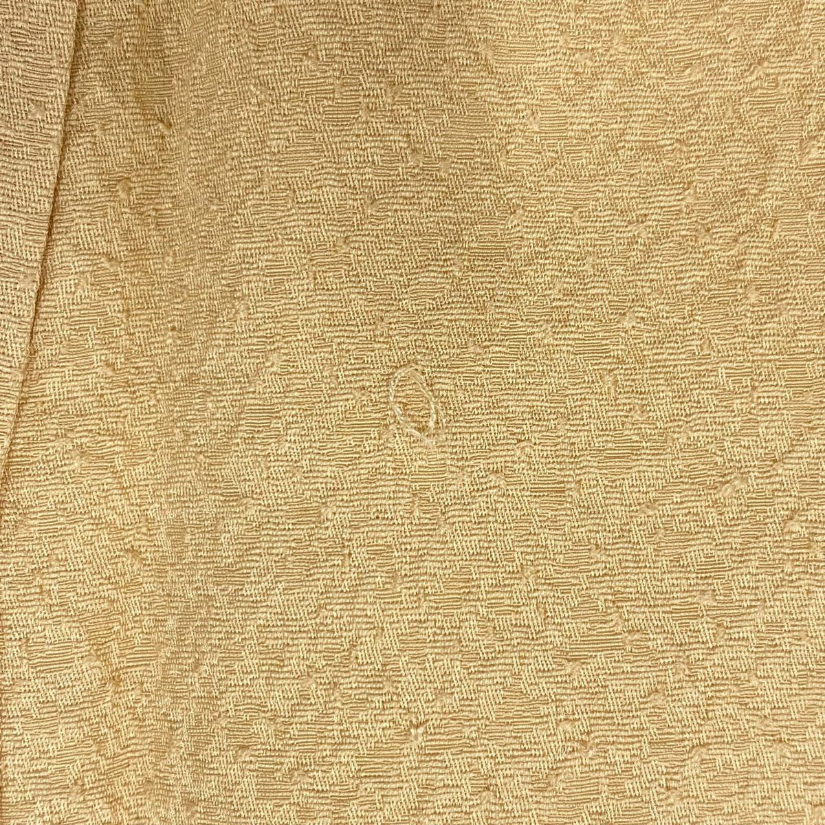付下 身長152.5cm 袖長62.5cm S 雙層 龜甲紋 草花紋紋 刺繡 漸層 米色 純蠶絲 優品級 一個紋