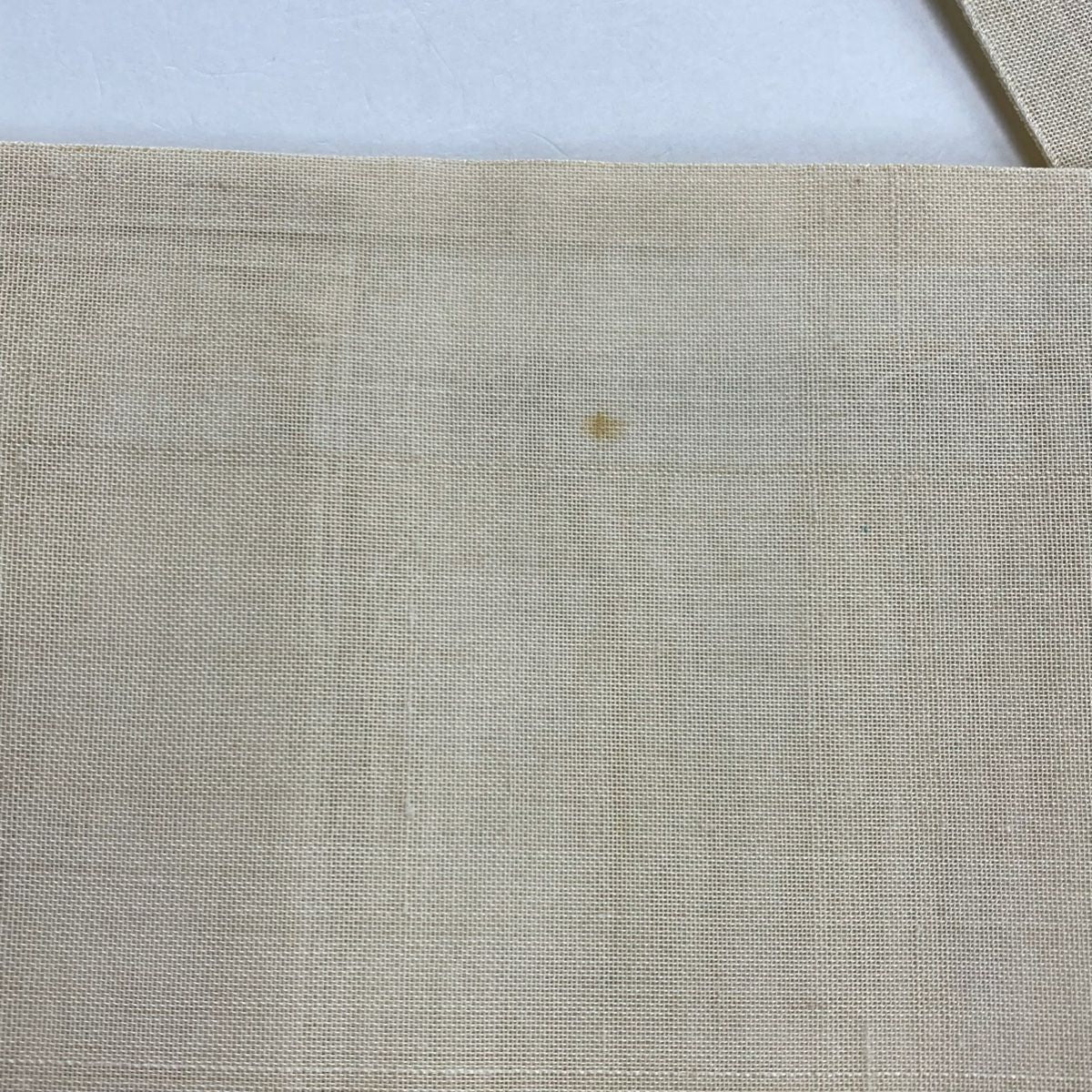 袋帶 秀品級 夏帶 紗 草花紋刺繡 米色 お太鼓圖案 純蠶絲