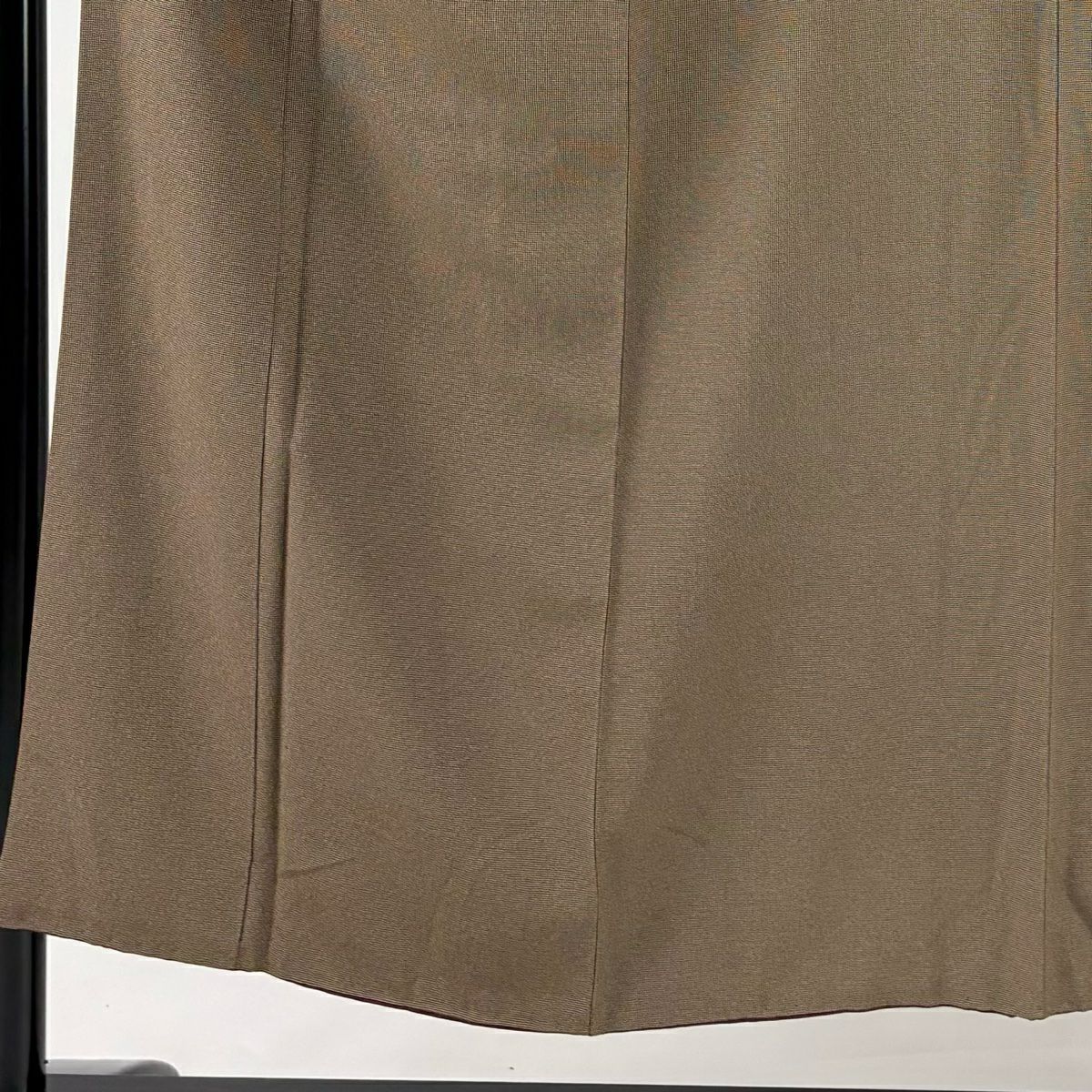 【美品】 江戶小紋 身長151cm 袖長62cm S 雙層 落款あり 角通し 焦茶 純蠶絲 名品級 一つ紋