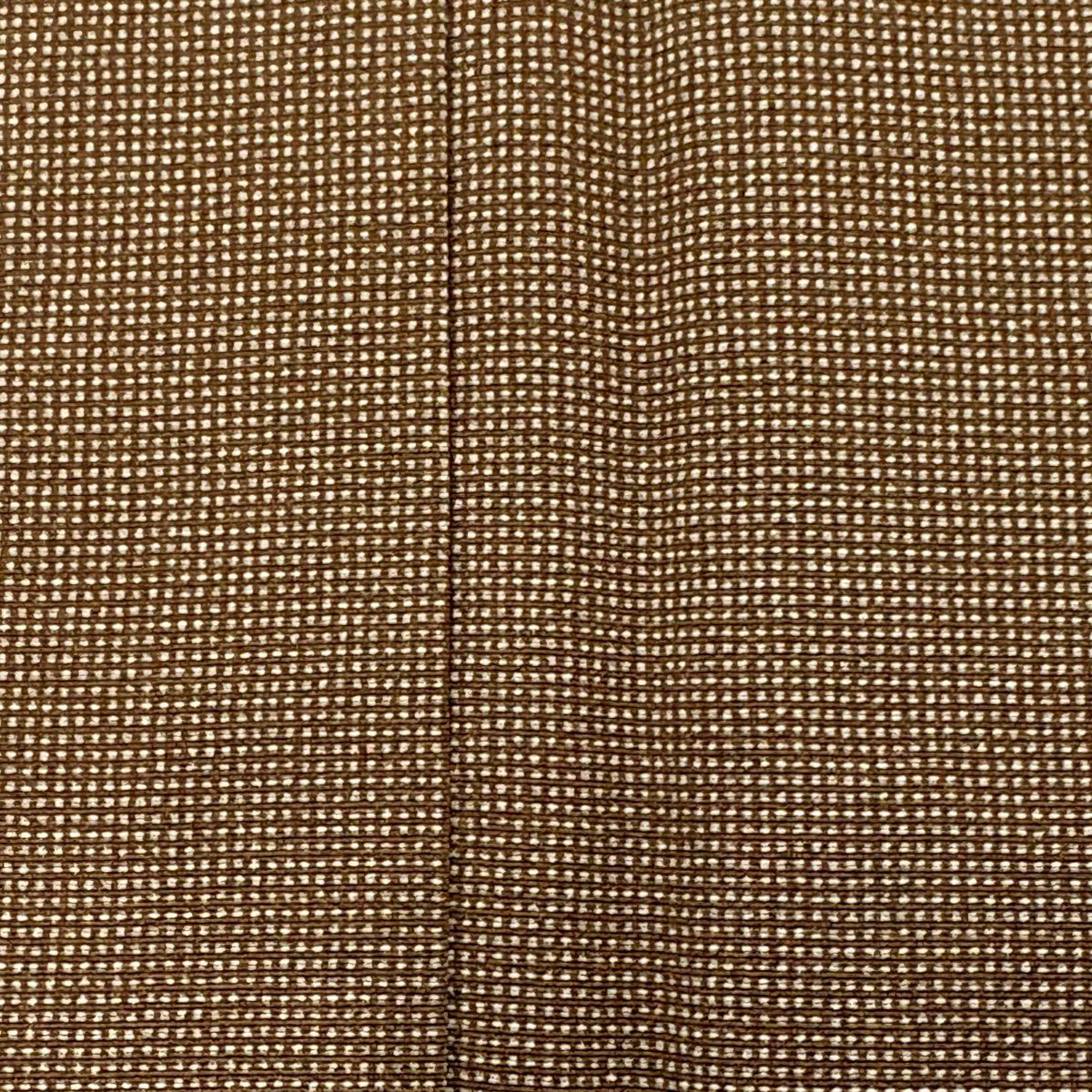 【美品】 江戶小紋 身長151cm 袖長62cm S 雙層 落款あり 角通し 焦茶 純蠶絲 名品級 一つ紋