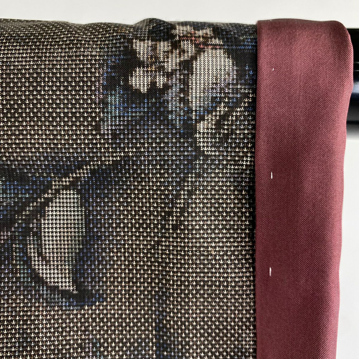 【美品】 大島紬織 身長155cm 袖長62cm S 雙層 都喜ヱ門 證書齊全 草花紋紋 純泥染 焦茶 正蠶絲 逸品級