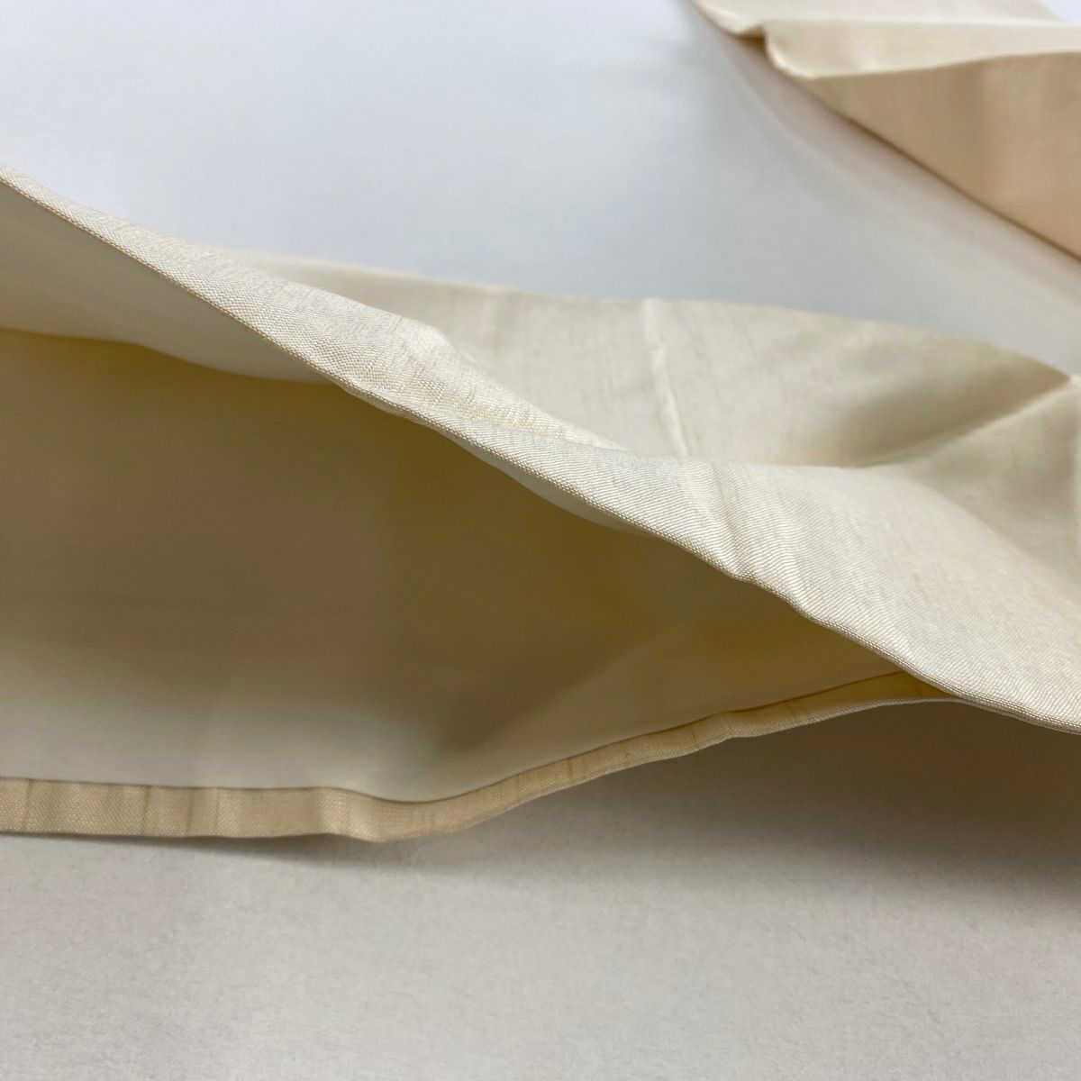 【美品】名古屋帶 名品級 紬織織 華紋 金銀彩 米色 純蠶絲