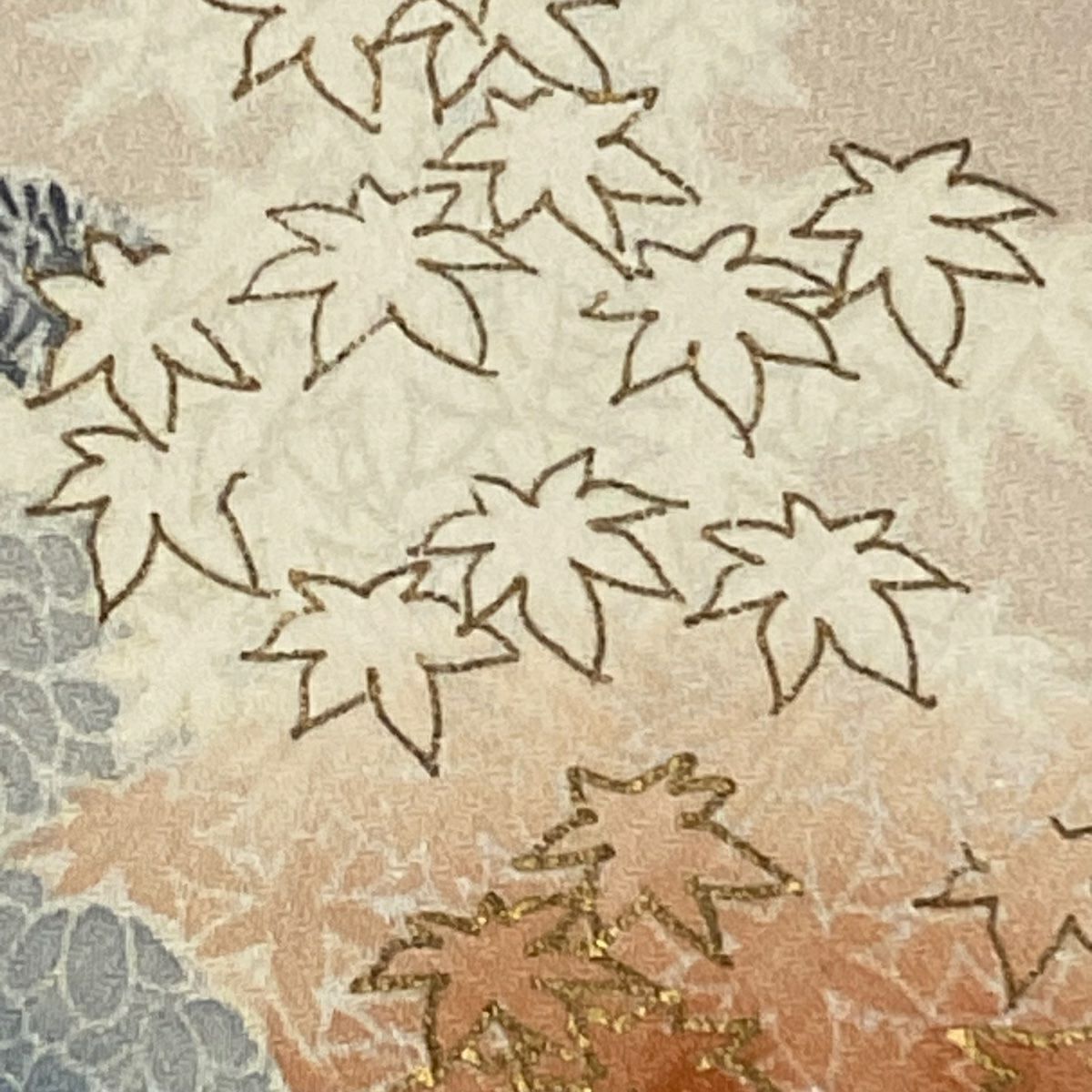 色留袖禮服 身長166.5cm 袖長64cm M 雙層 家屋 草花紋紋 金糸刺繡 薄綠 純蠶絲 秀品級 一つ紋