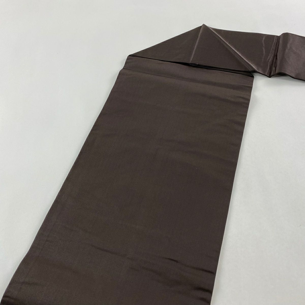 【美品】 名古屋帶 秀品級 圓文 條紋 金金箔 茶紫 純蠶絲