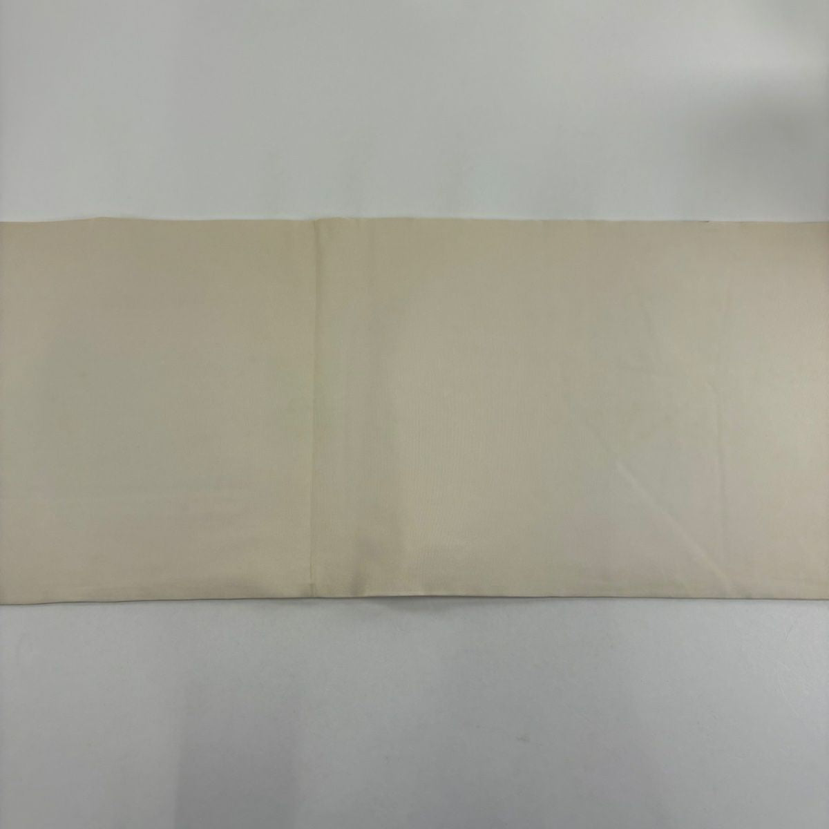 名古屋帶 秀品級 山並 草花紋 金銀彩 銀線 奶油色 純蠶絲