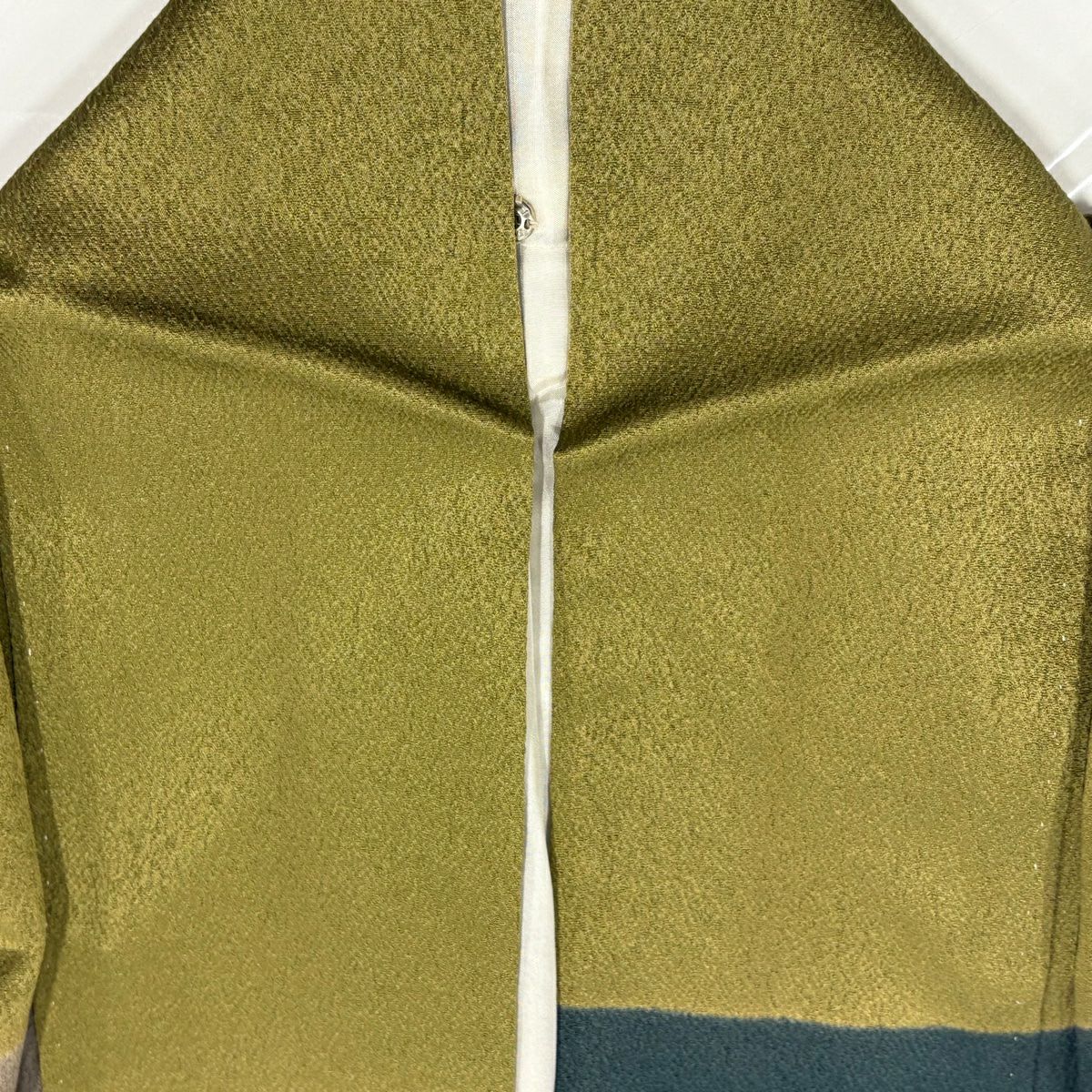 訪問服 身長162cm 袖長66cm M 雙層 華紋 鳥 刺繡 金彩裝飾 鶯 純蠶絲 秀品級