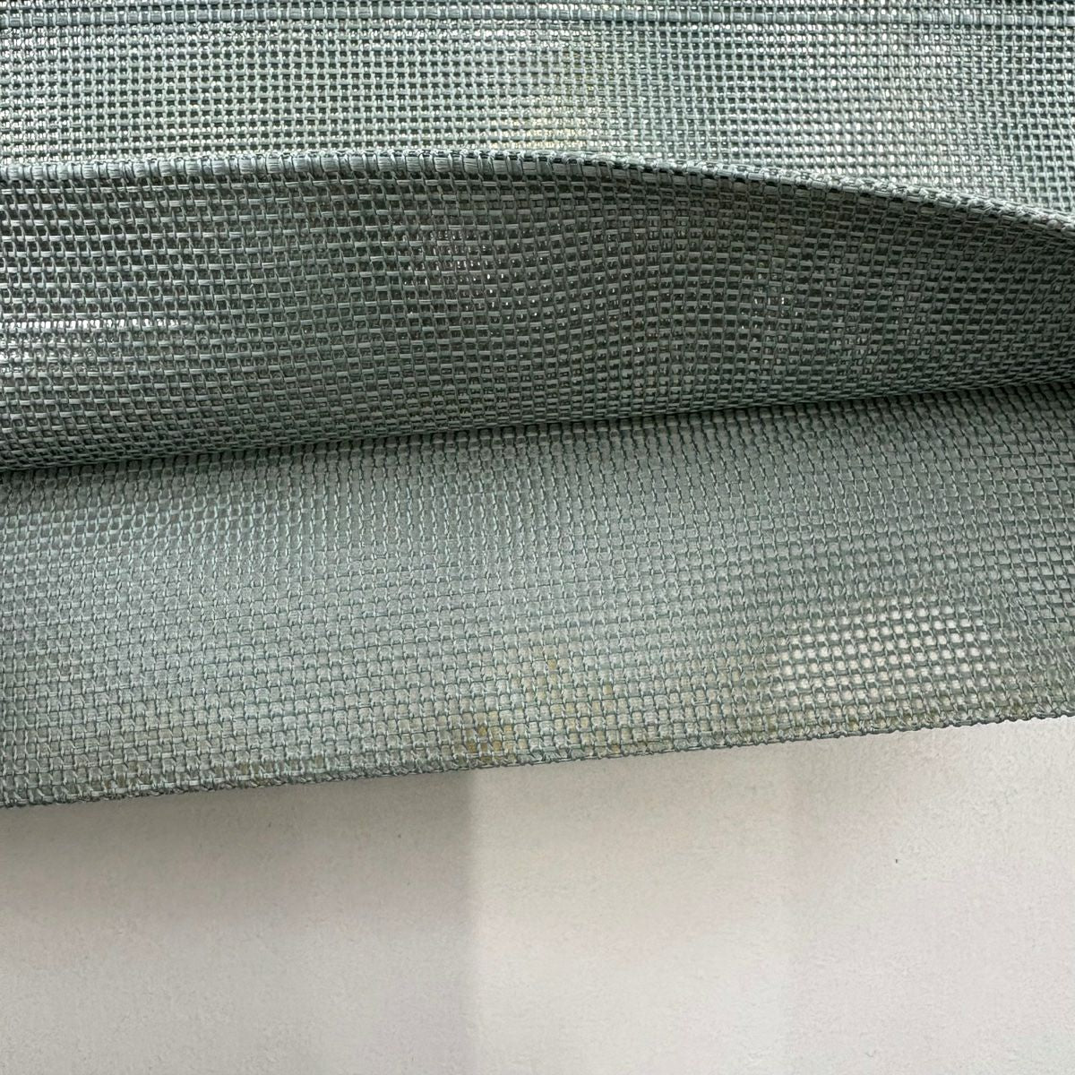 袋帶 秀品級 夏帶 紗 丸文 草花紋紋 金銀彩 灰綠 細帶圖案 純蠶絲