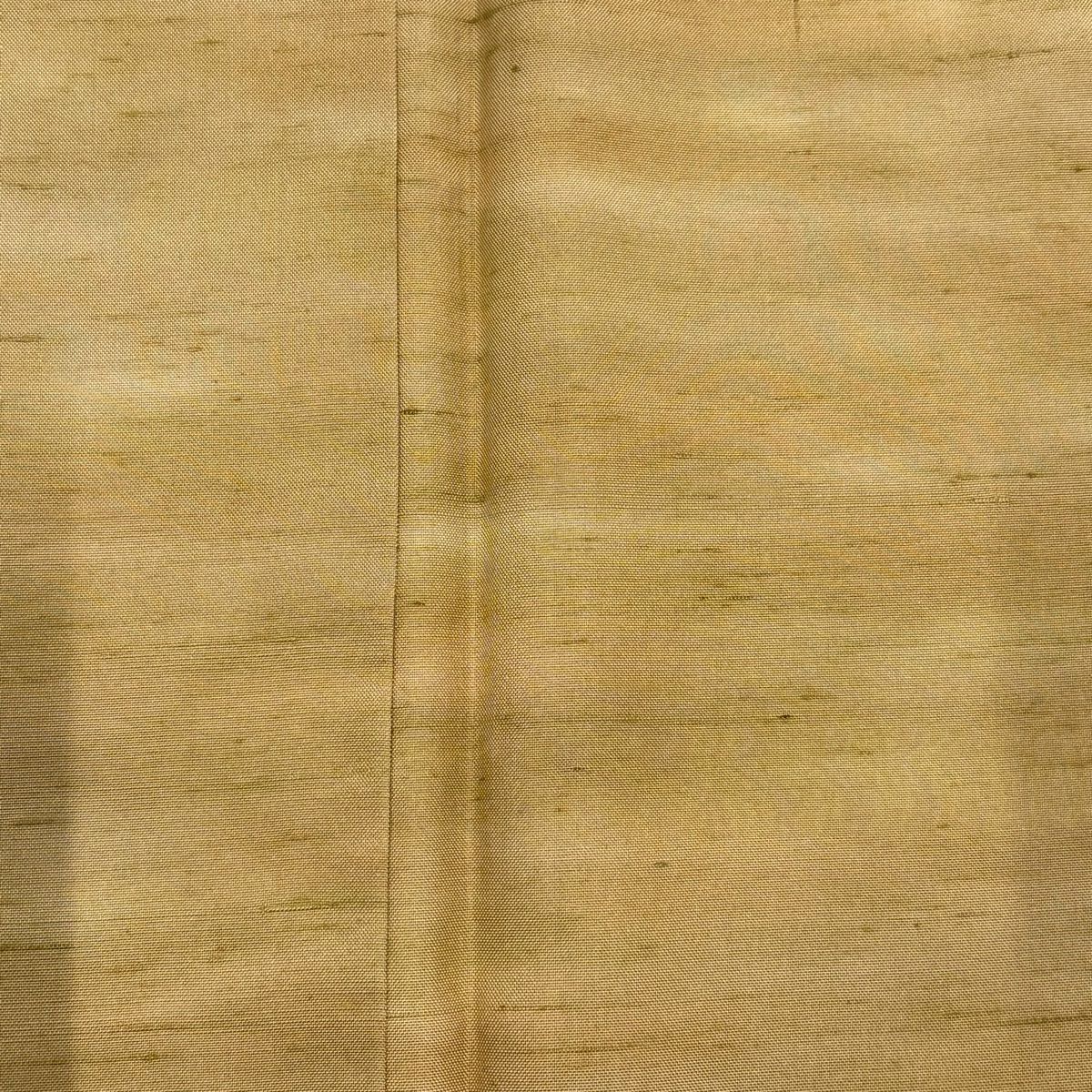 【美品】 小紋 身長155cm 袖長62.5cm S 雙層 紬織織 霞 漸層 淺茶 純蠶絲 名品級
