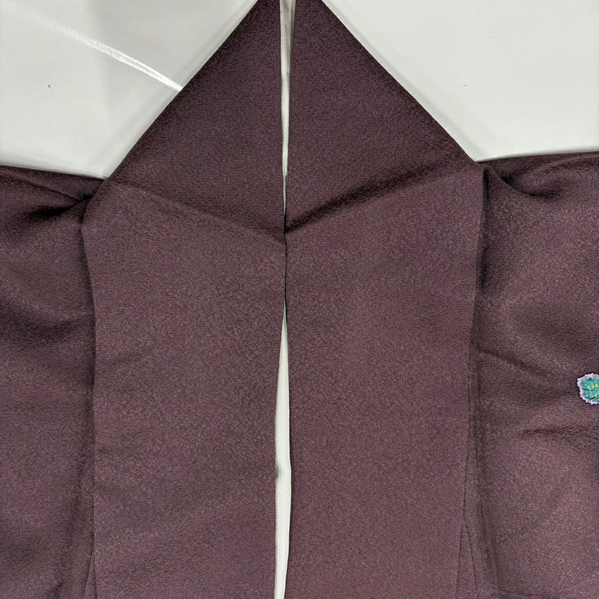 訪問服 身長157cm 袖長62.5cm S 雙層 落款あり 辻花染 金銀彩 漸層 紫 純蠶絲 名品級