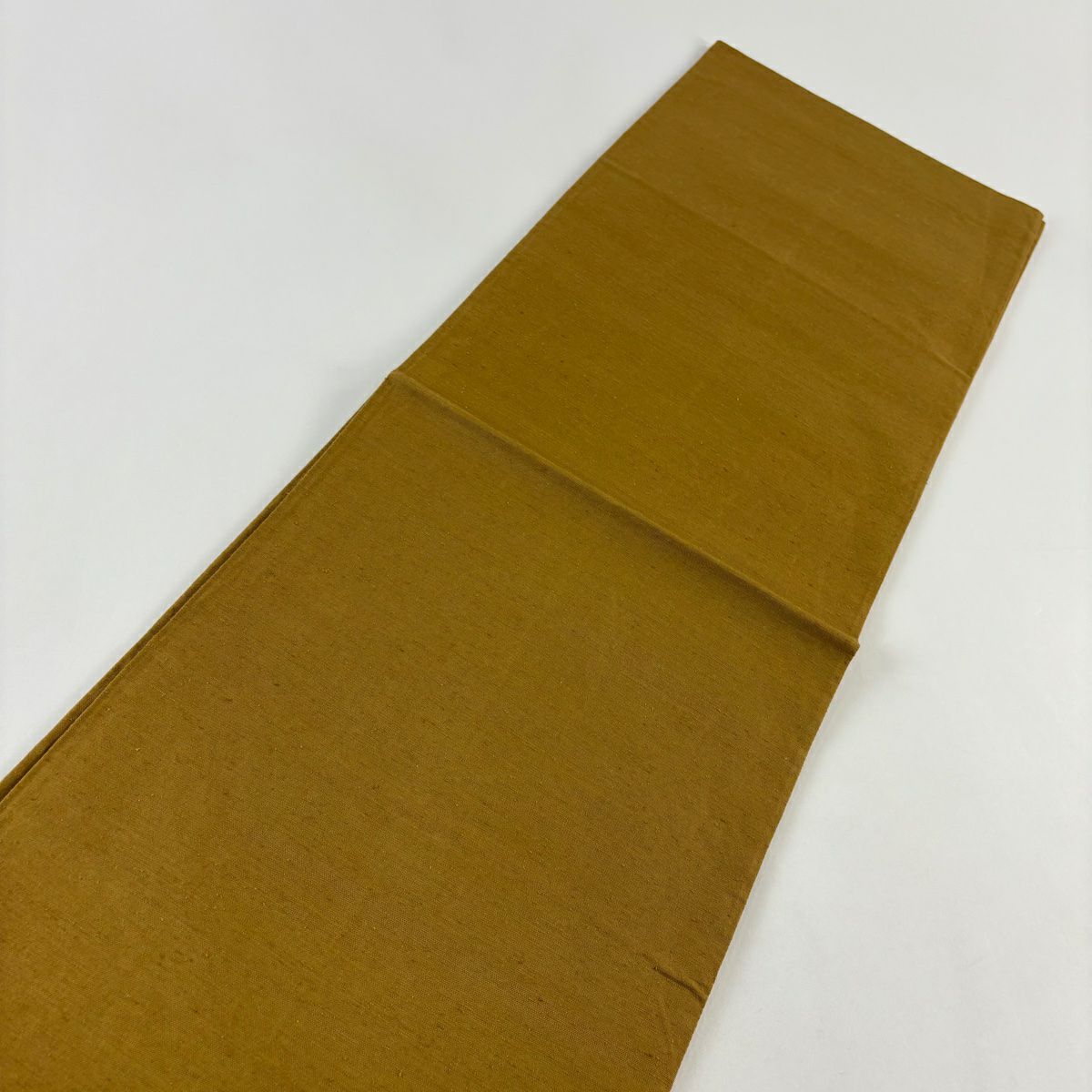 【美品】 袋帶 秀品級 紬織織 花喰鳥 花 金絲 黃土色 大鼓圖案 純蠶絲