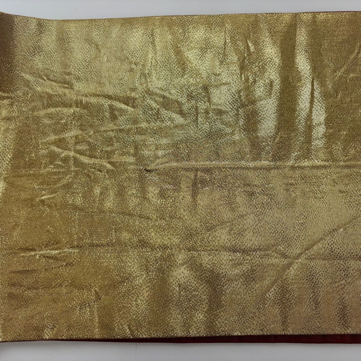 袋帶 秀品級 振袖禮服禮服用 梅花 蝶 金金箔 黑 六通 純蠶絲