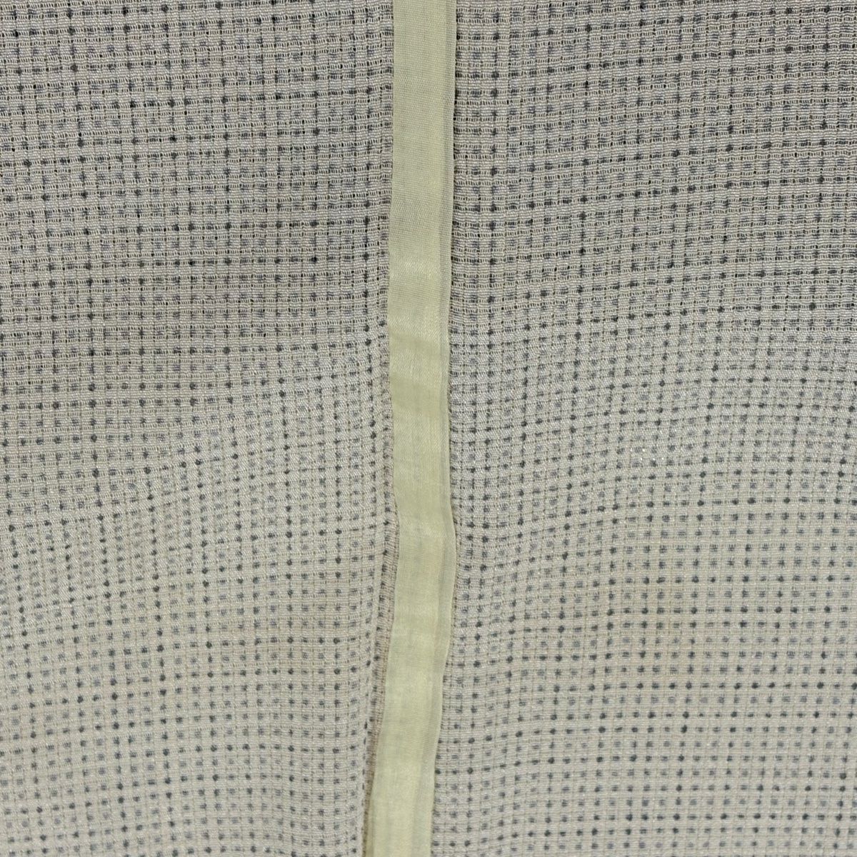 小紋 身長155cm 袖長65cm M 薄物 幾何學 米色 純蠶絲 優品級
