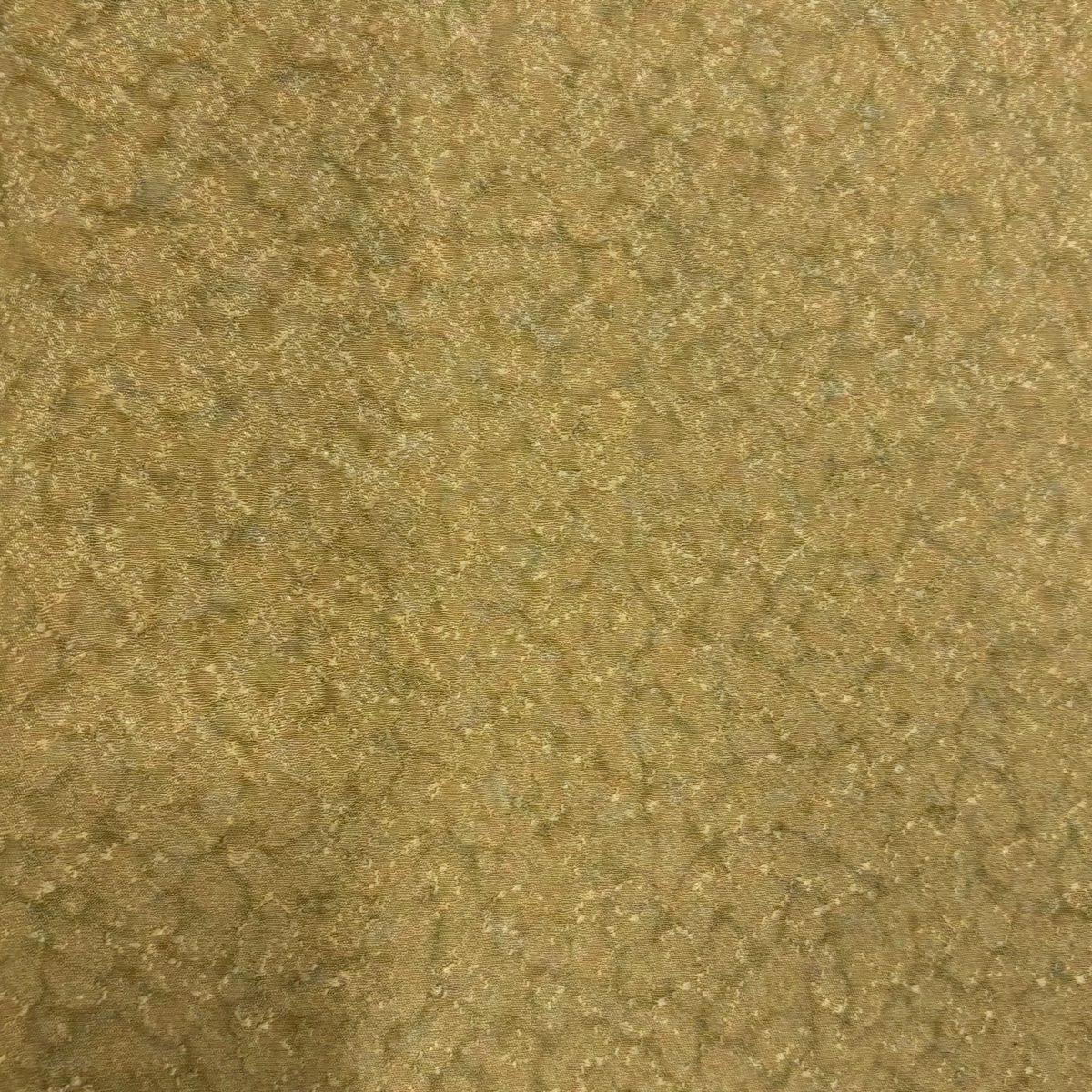 【美品】 小紋 身長160cm 袖長66cm M 雙層 小倉健 落款あり 幾何學圖案 山吹茶 純蠶絲 秀品級 一つ紋
