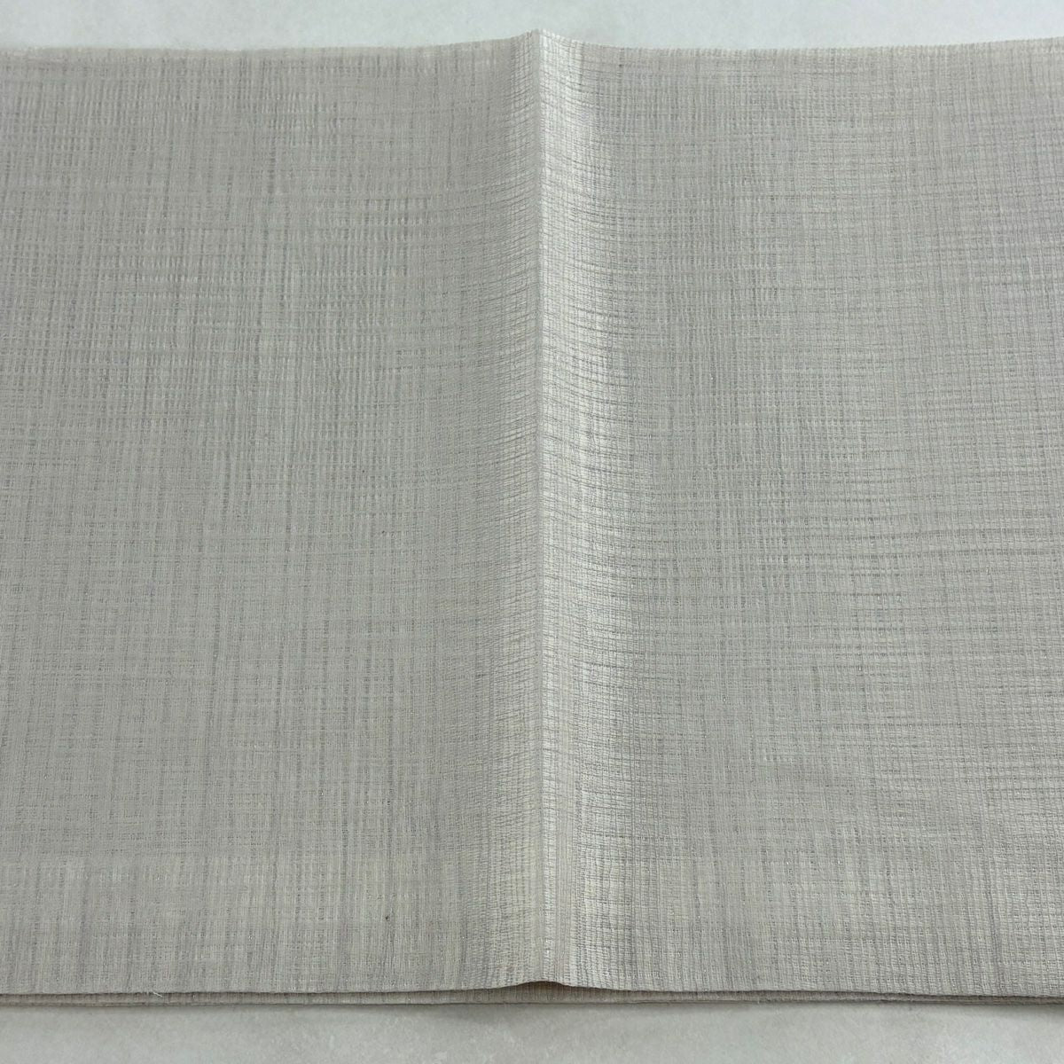 袋帶 名品級 夏帶 螢葉紋 金絲 淺紫色 大鼓紋 純蠶絲