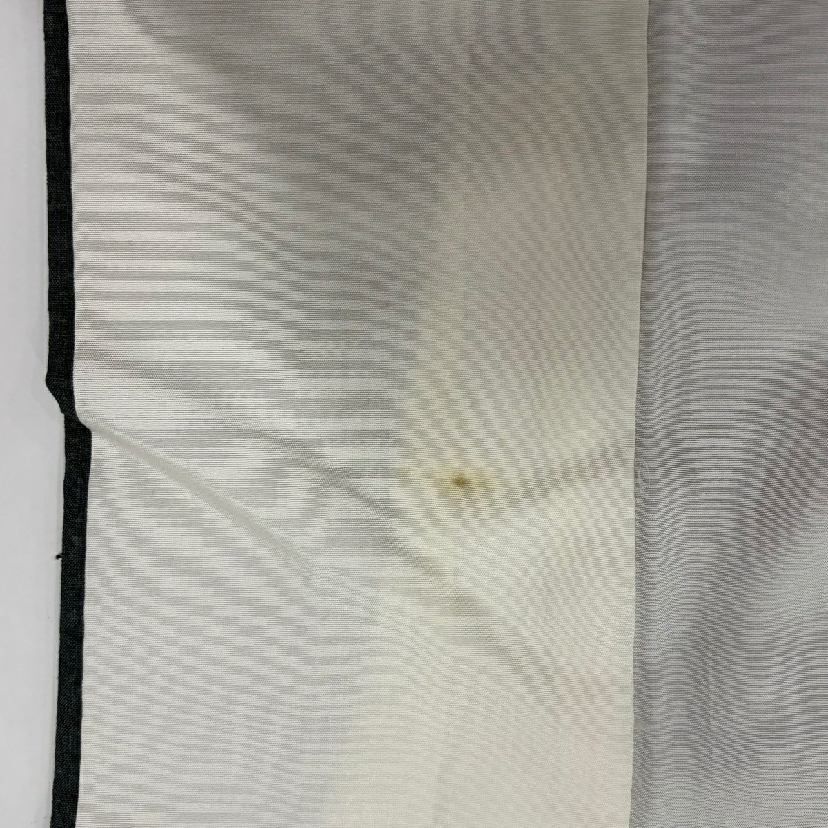 付下 身長162cm 袖長64.5cm M 雙層 大和 紬織織 枝花 草竹子 金線 刺繡 深綠 純蠶絲 名品級