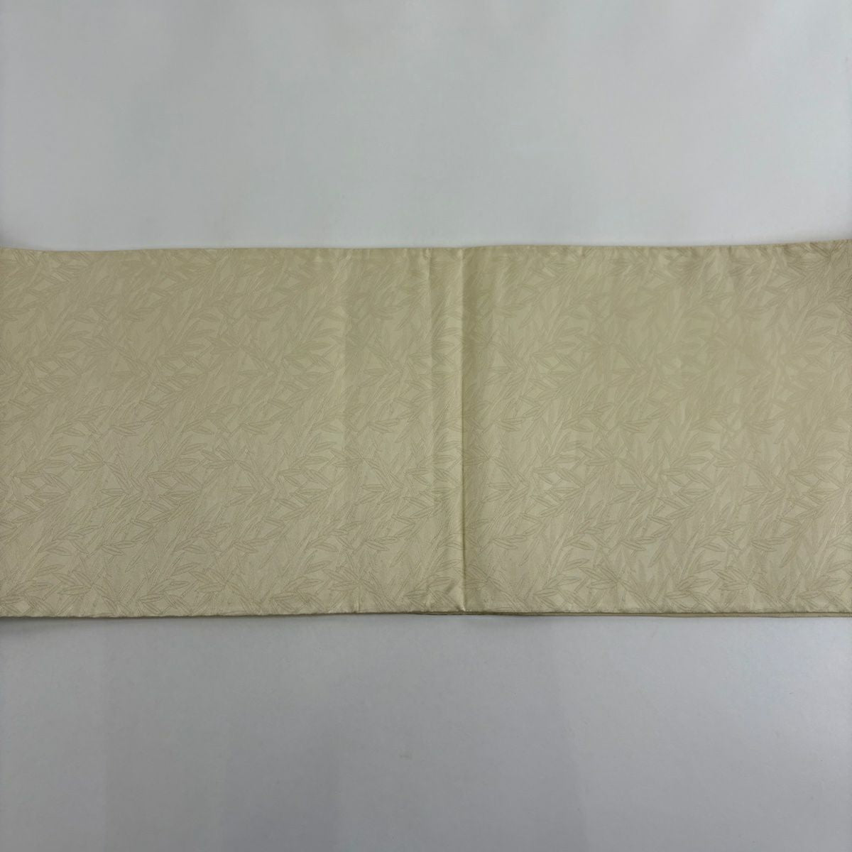 【美品】 袋帶 名品級 花鳥 華紋 唐織 金金箔 青灰 六通 純蠶絲
