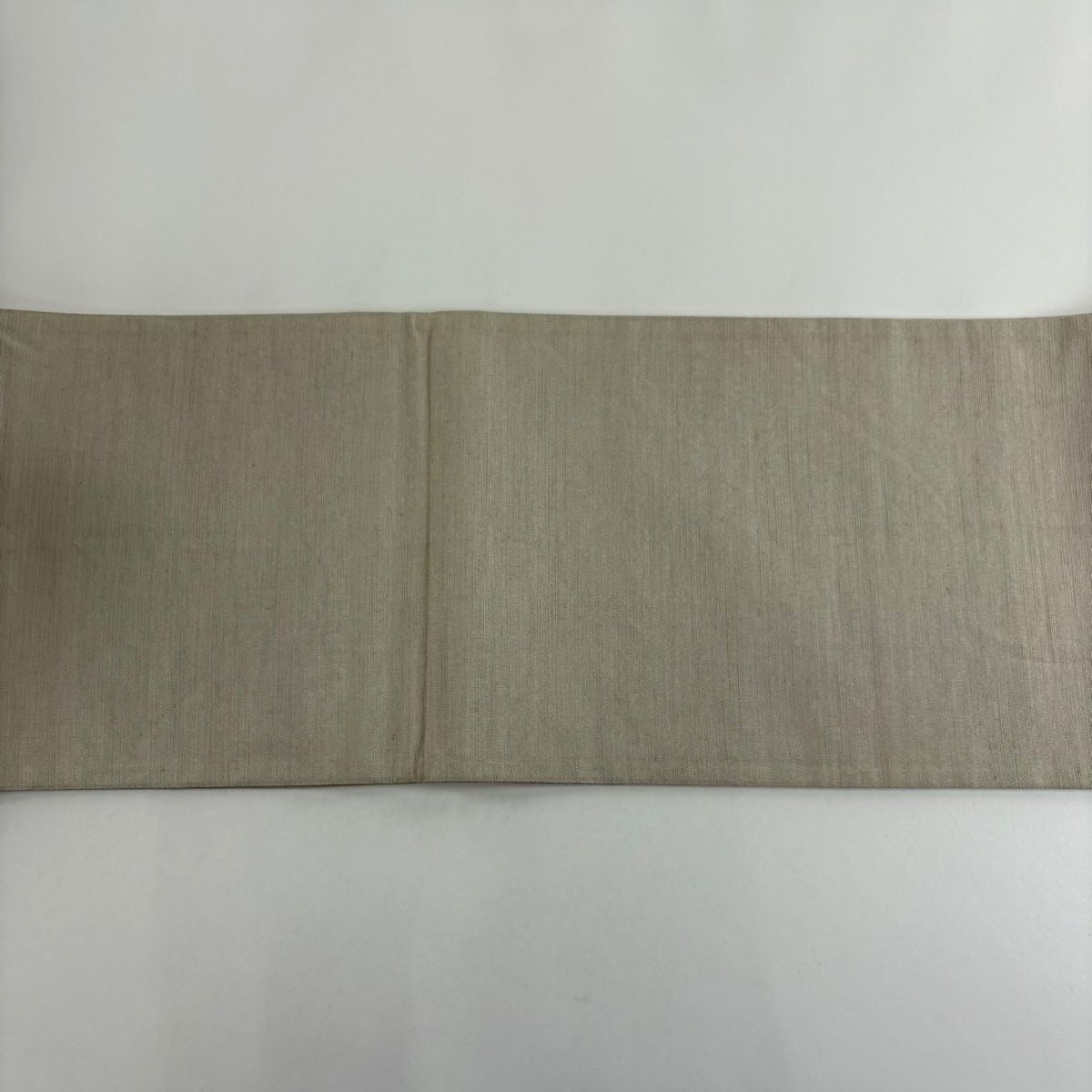 【美品】 袋帶 秀品級 花唐草紋 波 金金箔 銀線 灰茶 お太鼓圖案 純蠶絲