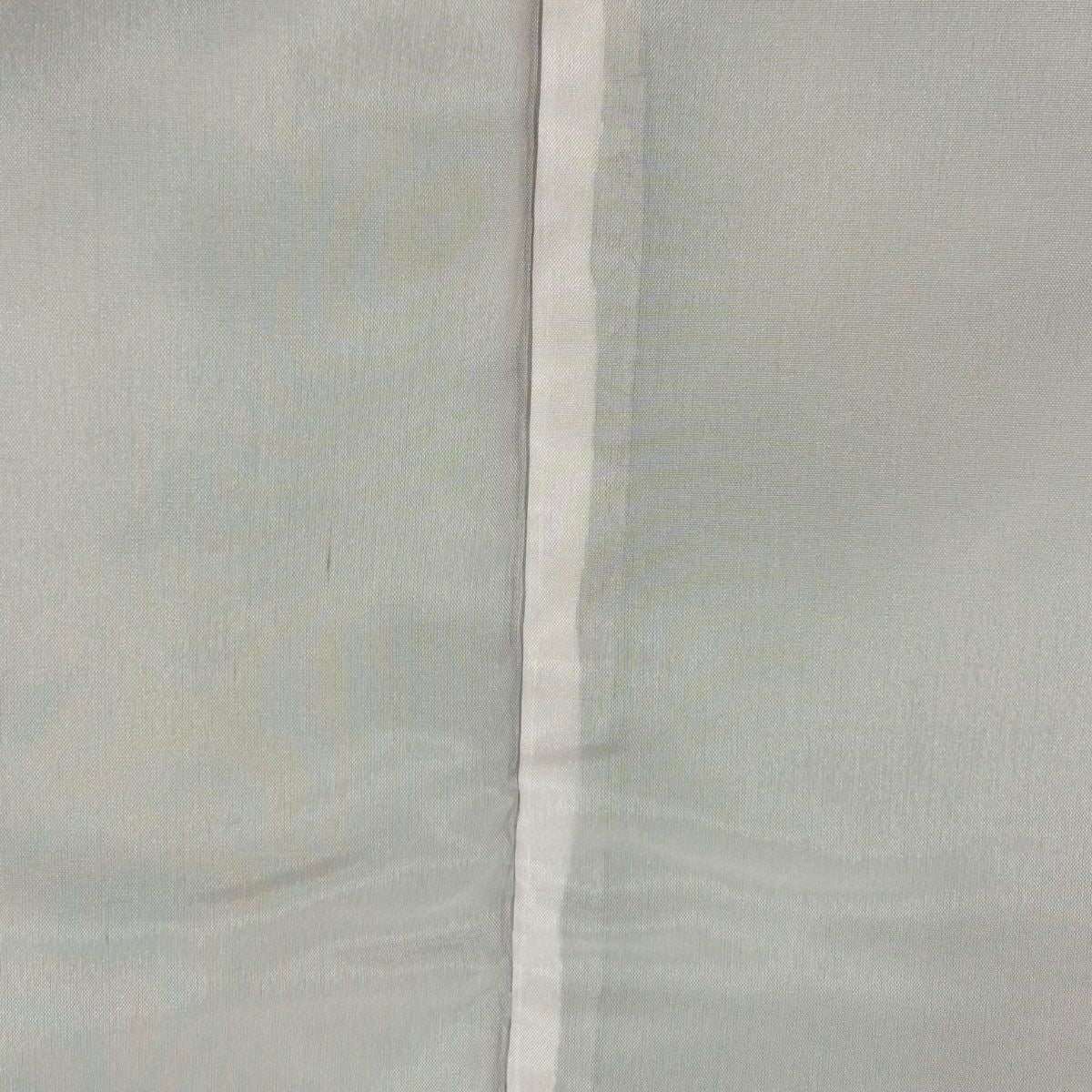 【美品】 小紋 身長164cm 袖長65.5cm M 雙層 菊花 楓 墨 純蠶絲 優品級