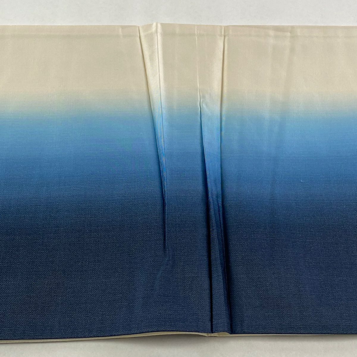 【美品】 袋帶 秀品級 證明書附帶 流水花鳥紋 檜扇子 金金箔 金絲 深藍色 六通 純蠶絲