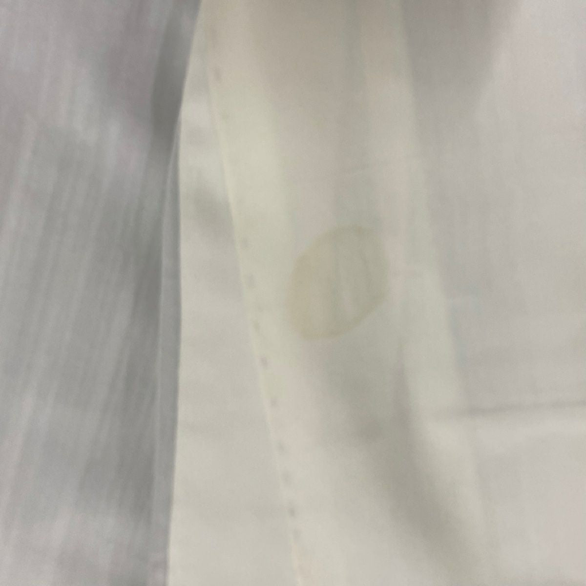 【美品】 小紋 身長159.5cm 袖長67cm M 雙層 紬織織 縞 幾何圖案 灰紫 純蠶絲 優品級