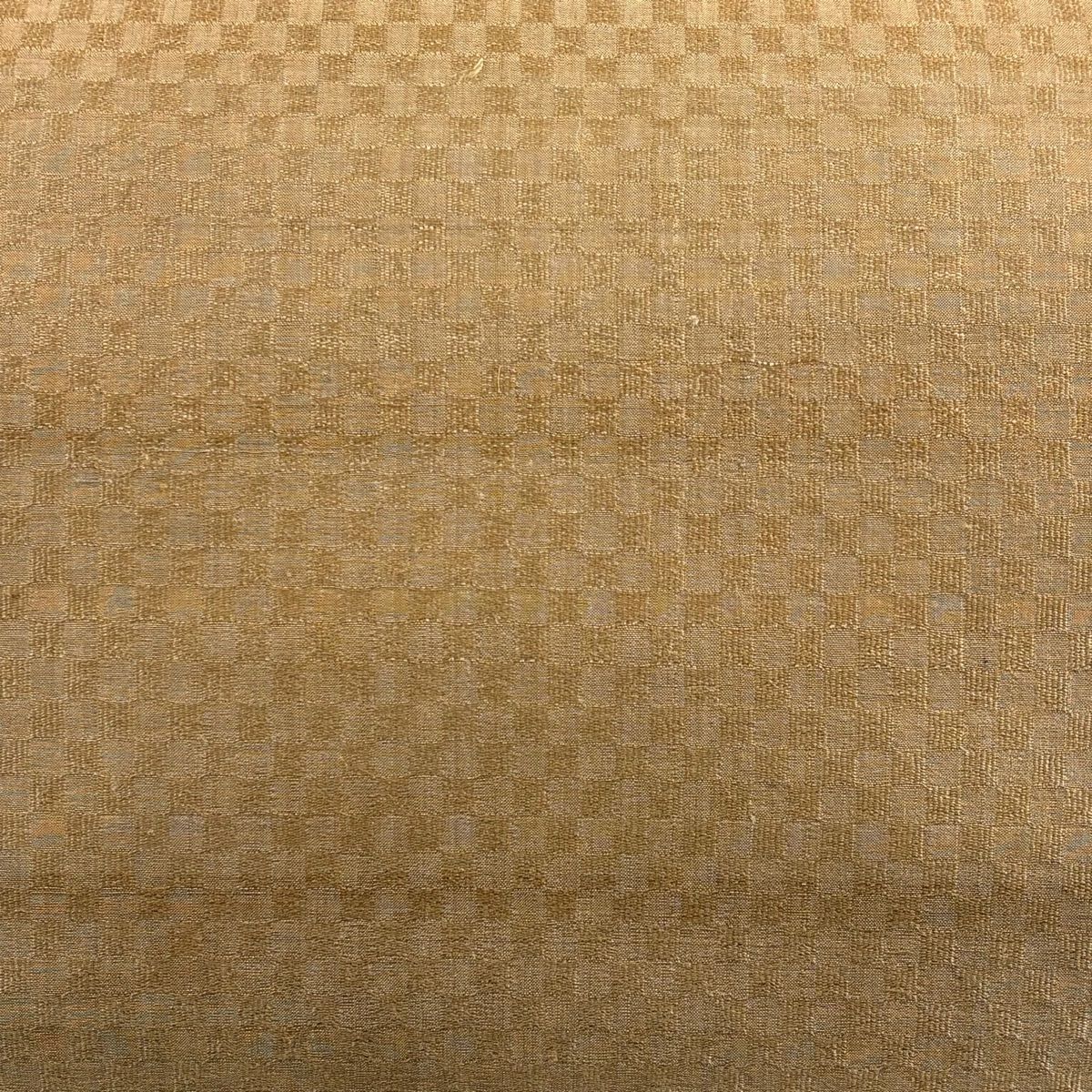 袋帶 名品級 紋理 米色 全通 純蠶絲