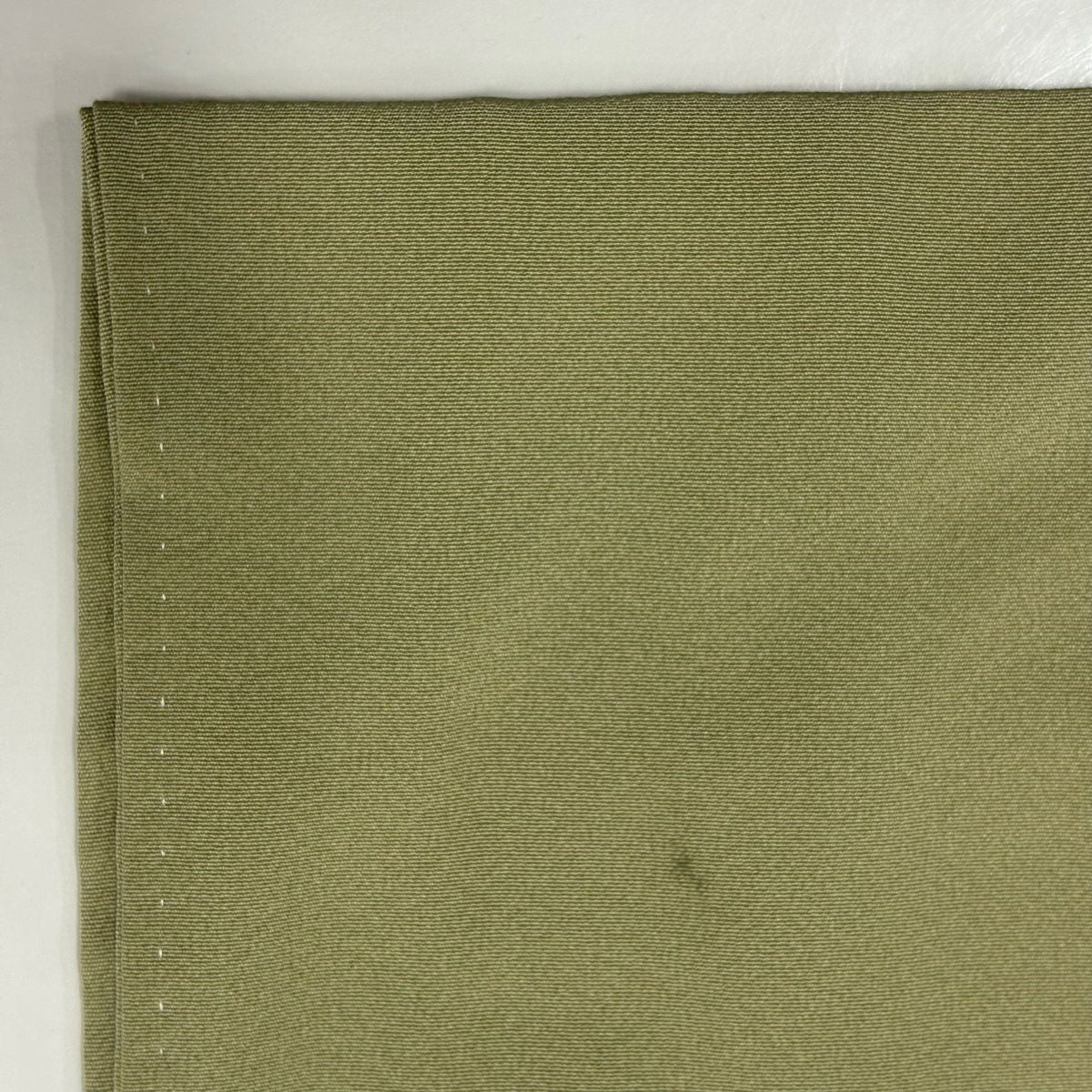 付下 身長158.5cm 袖長64cm M 雙層 草花紋紋 霞刺繡 金銀彩 灰綠 純蠶絲 秀品級