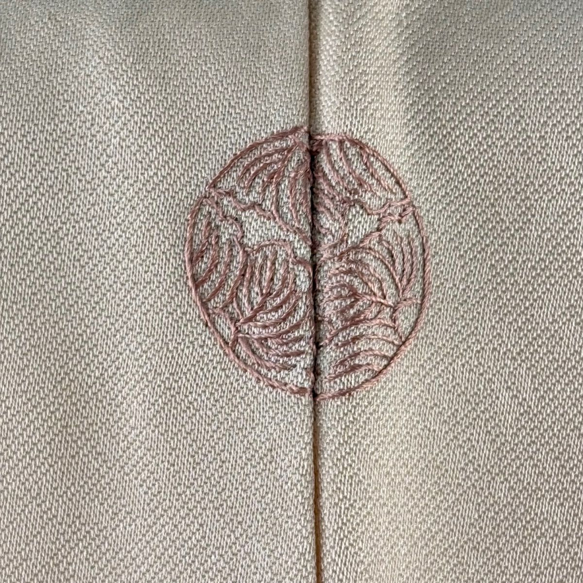 訪問服 身長156.5cm 袖長62cm S 雙層 帝王紫 落款あり 貝桶 櫻花 刺繡 金銀彩 薄粉色 純蠶絲 逸品級 一つ紋