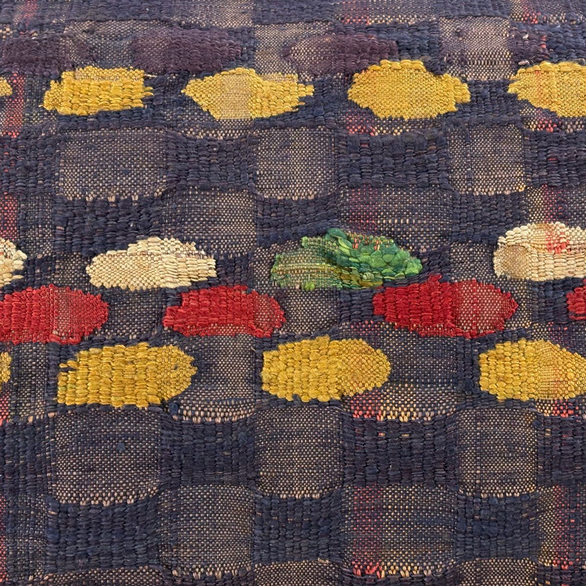 名古屋帶 秀品級 幾何圖案 紫 純蠶絲
