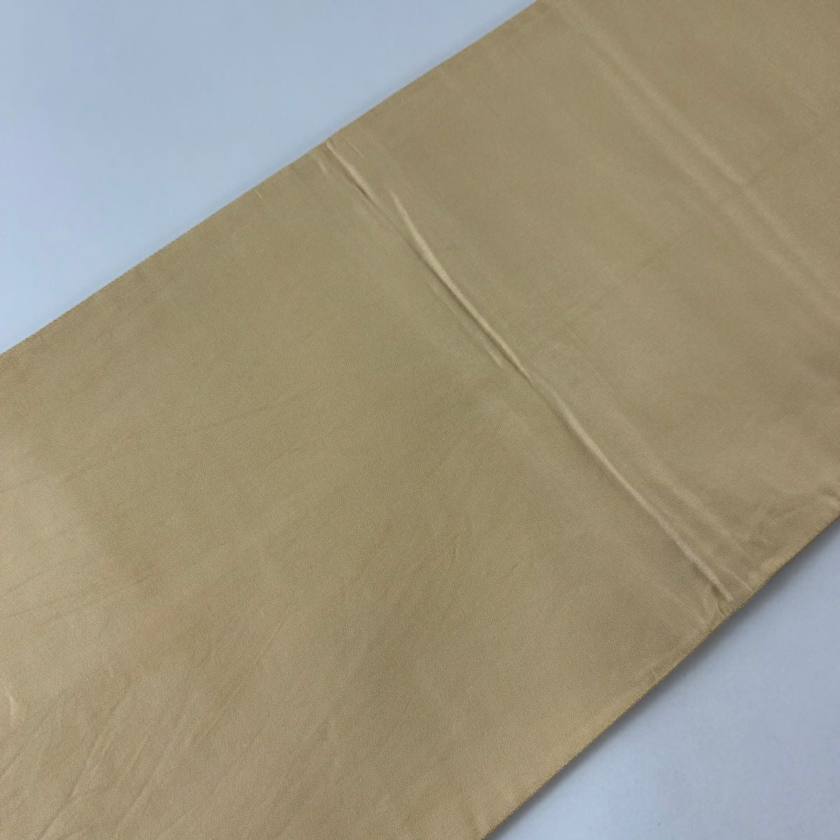 袋帶 秀品級 橫段 花唐草紋 金金箔 淺橙 六通 純蠶絲