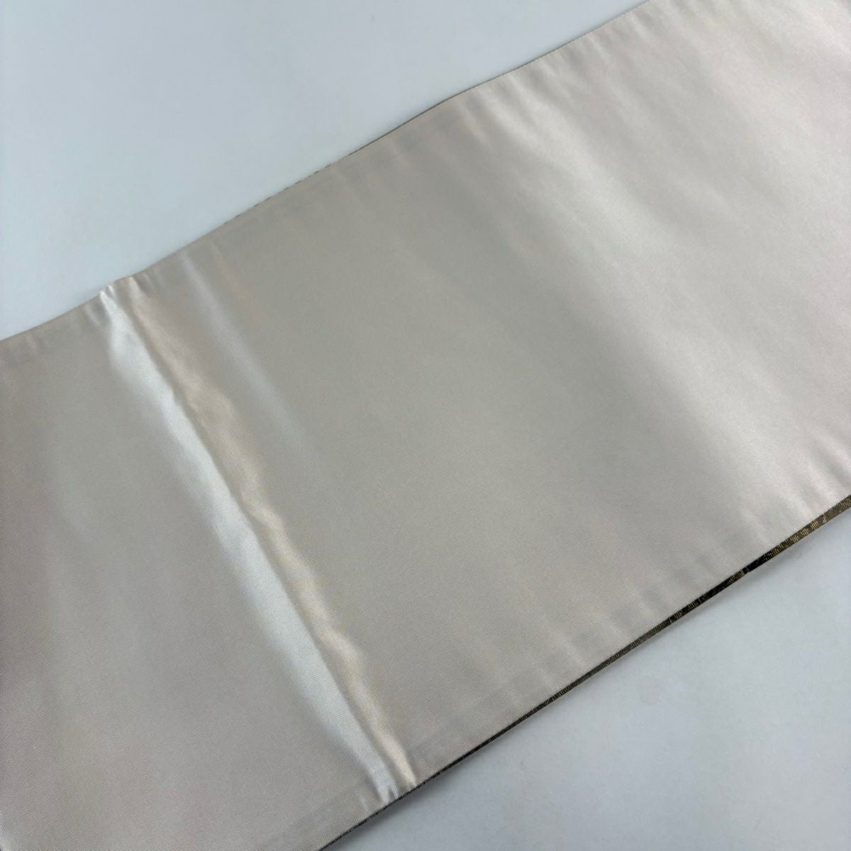 【美品】 袋帶 秀品級 有職紋樣 金銀彩 小豆 深藍 全通 純蠶絲