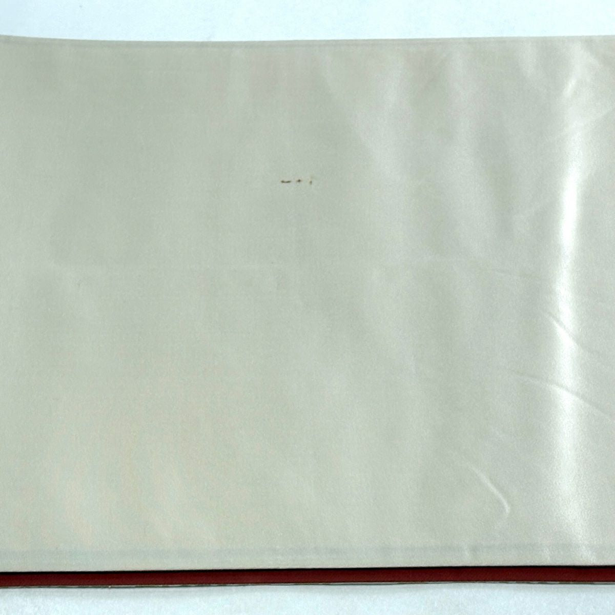 【美品】 袋帶 秀品級 梅花 流水 金絲 金金箔 米色 六通 純蠶絲