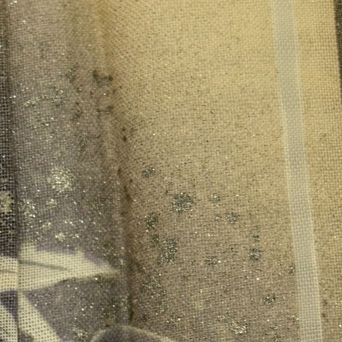 付下 身長161cm 袖長63cm S 薄物 紗 竹子 金銀彩 漸層 薄黃土 純蠶絲 優品級