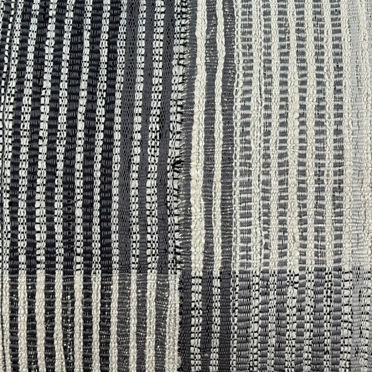 【美品】 袋帶 名品級 夏帶 市松樹紋 縞紋 金金箔 灰色 大鼓圖案 純蠶絲