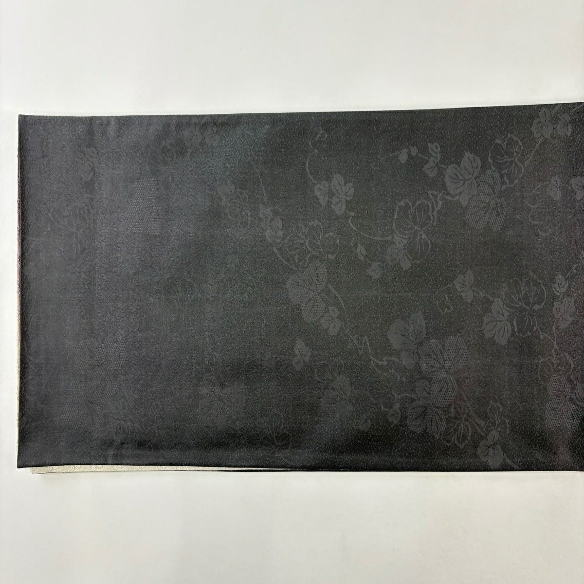 【美品】 袋帶 名品級 梅花 霞 漸層 紫 全通 純蠶絲