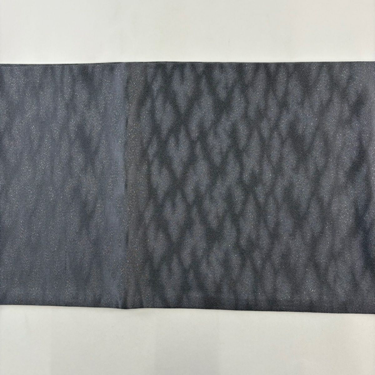 【美品】 袋帶 名品級 枝葉 金金箔 漸層 灰 深藍色 正蠶絲