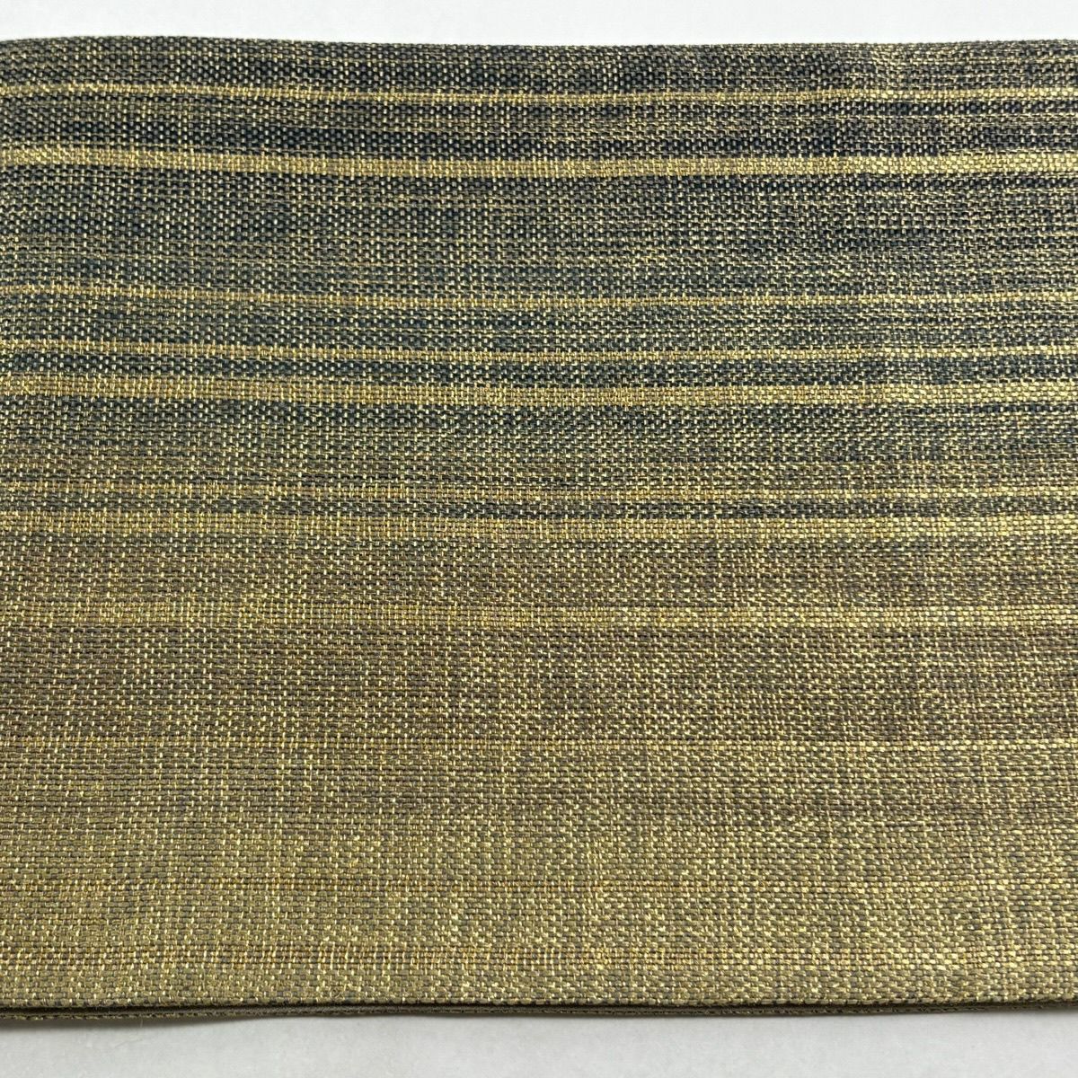【美品】 袋帶 優品級 條紋 幾何圖案 金絲 金色 大鼓圖案 純蠶絲