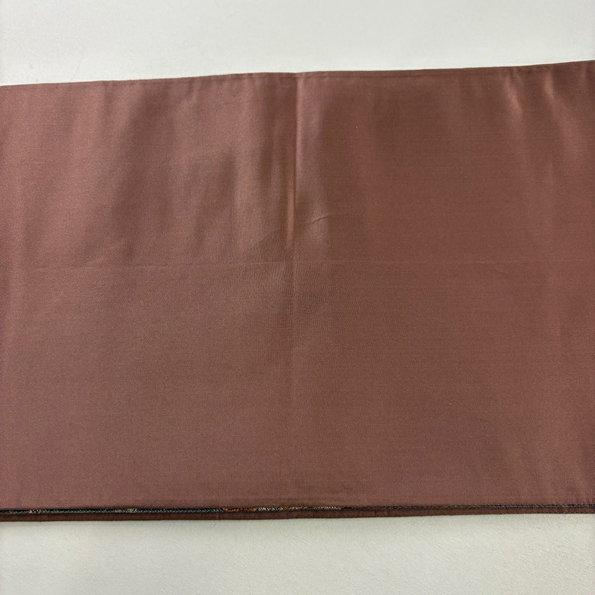 袋帶 秀品級 華紋 花鳥 金絲 金金箔 小豆 深褐 素材 純蠶絲